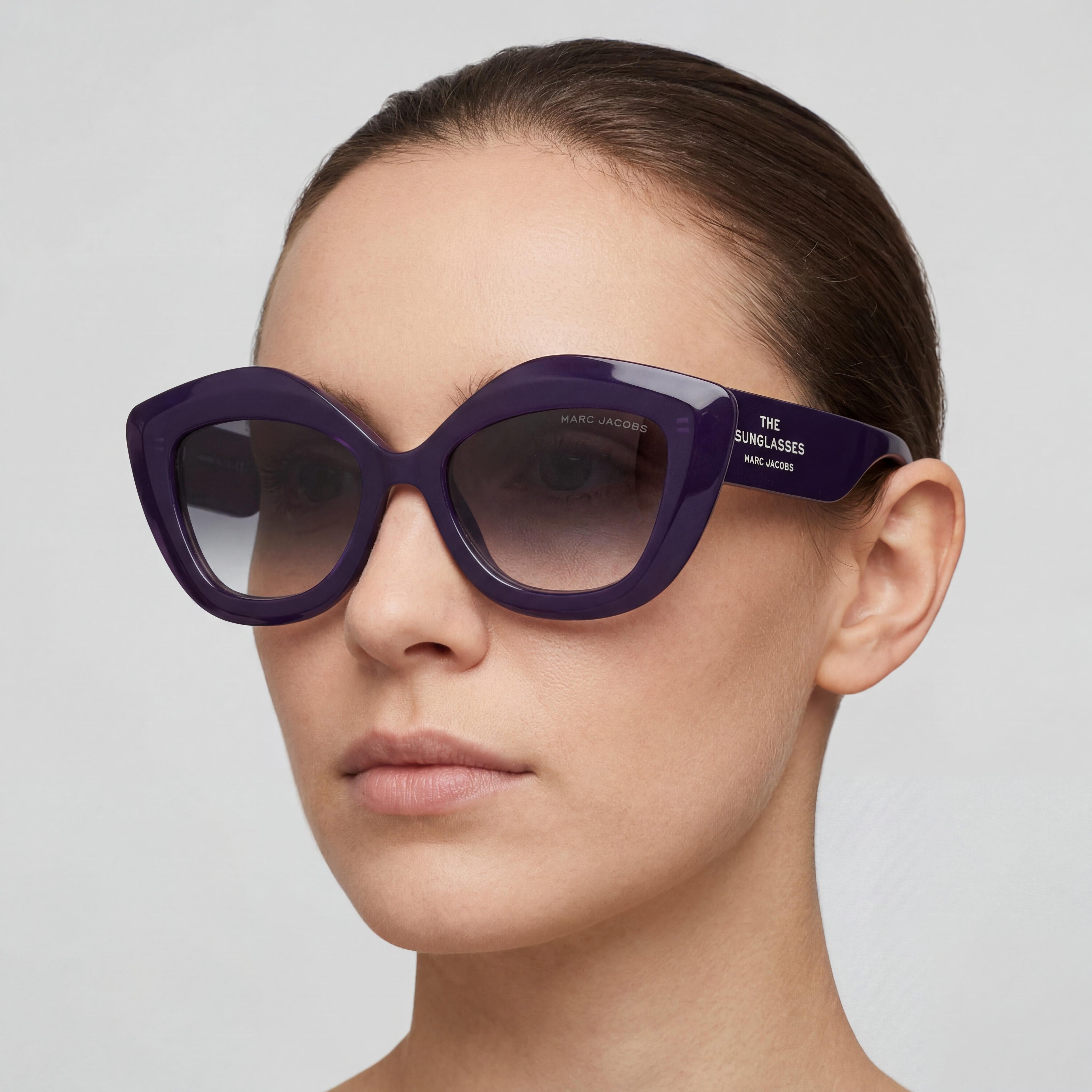 Marc Jacobs Classic Gafas de sol para mujer violeta lila no polarizadas 52mm, Photo 4