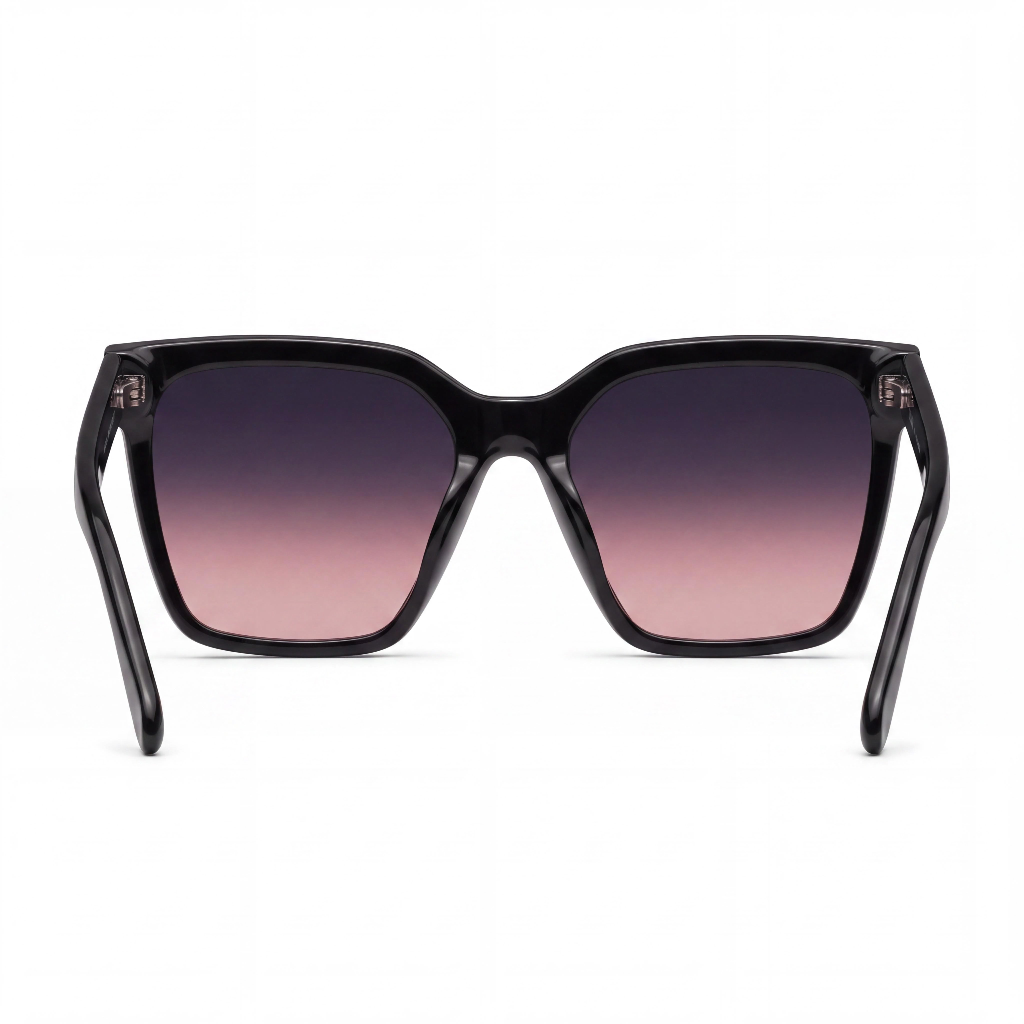QUAY AUSTRALIA Square Women's Black Pink Plastic Frame UV Protection Sunglasses 60mm, Photo 3