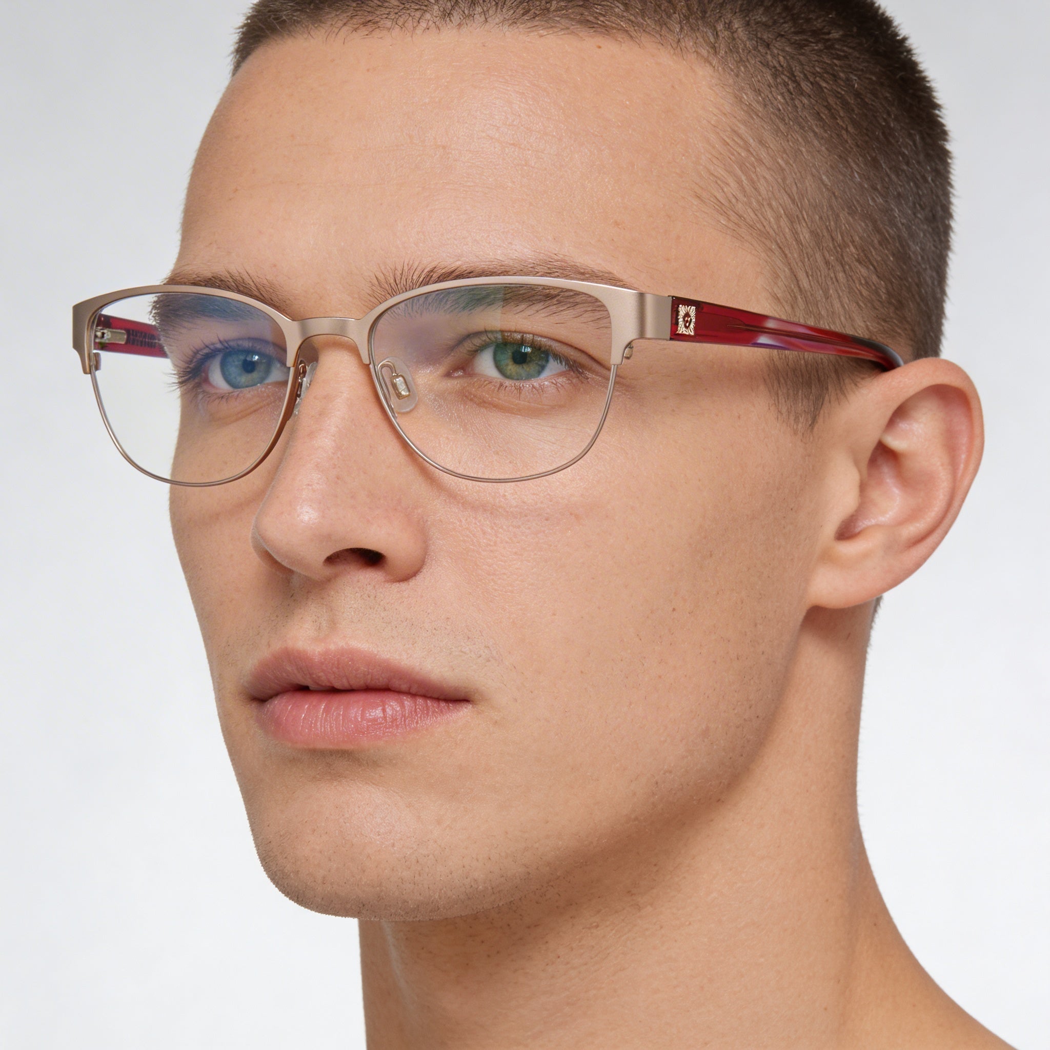 Anne Klein Ak5087 Men's Rose Gold Metal Eyewear 52mm, Photo 3