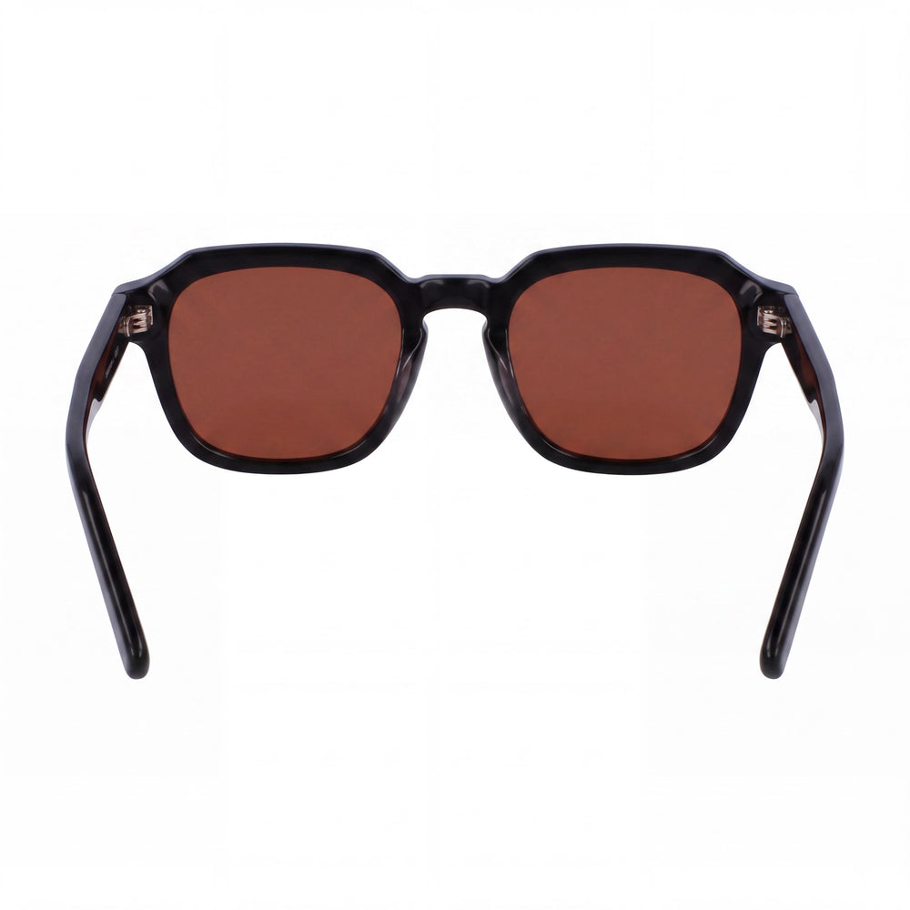 Salvatore Ferragamo Modern Women's Sunglasses, featuring a Black Acetate Frame and Black Lenses, 52mm
