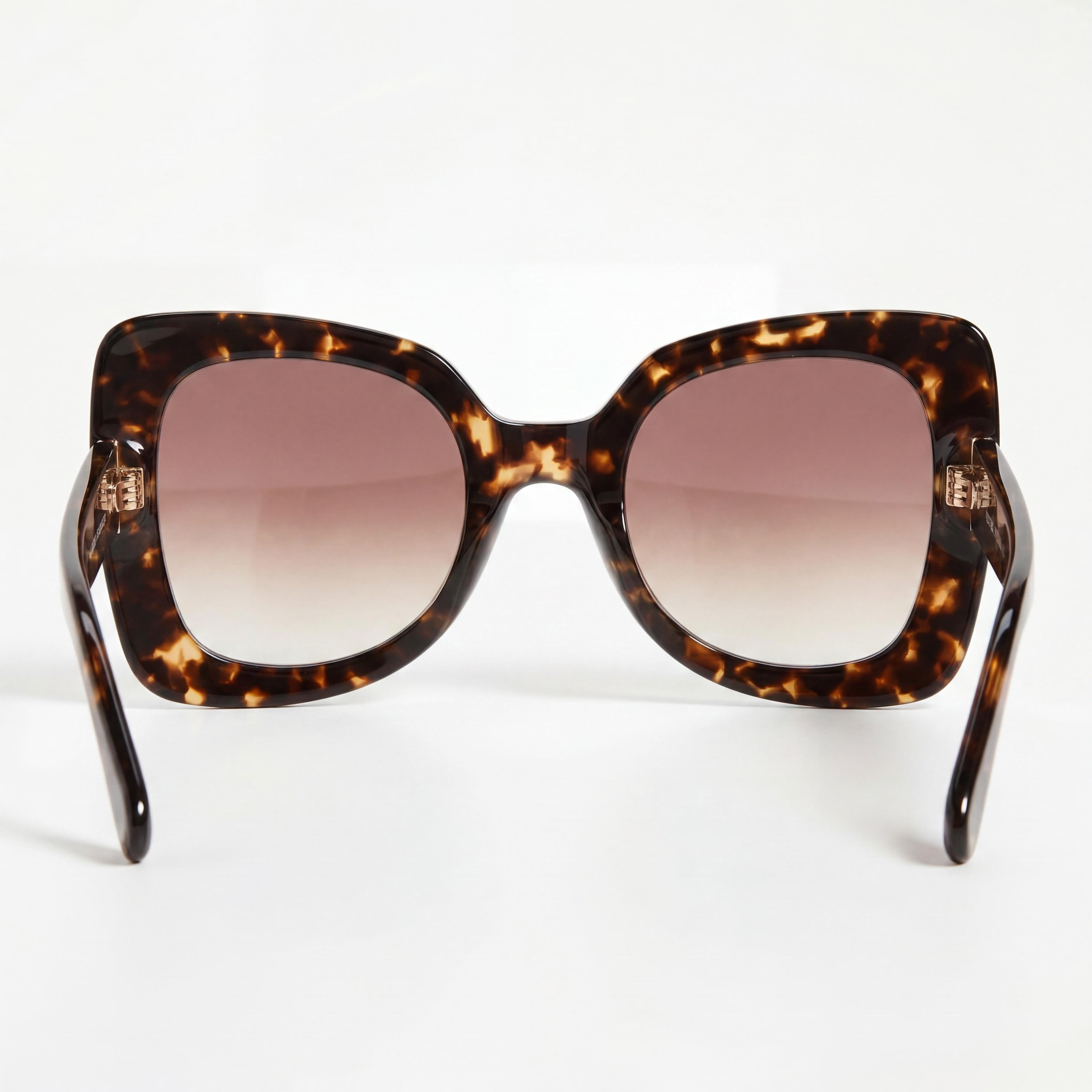 Gafas de sol cuadradas oversize de acetato de moda para mujer Isabel Marant con protección UV, marrón habana, 52 mm, Photo 4