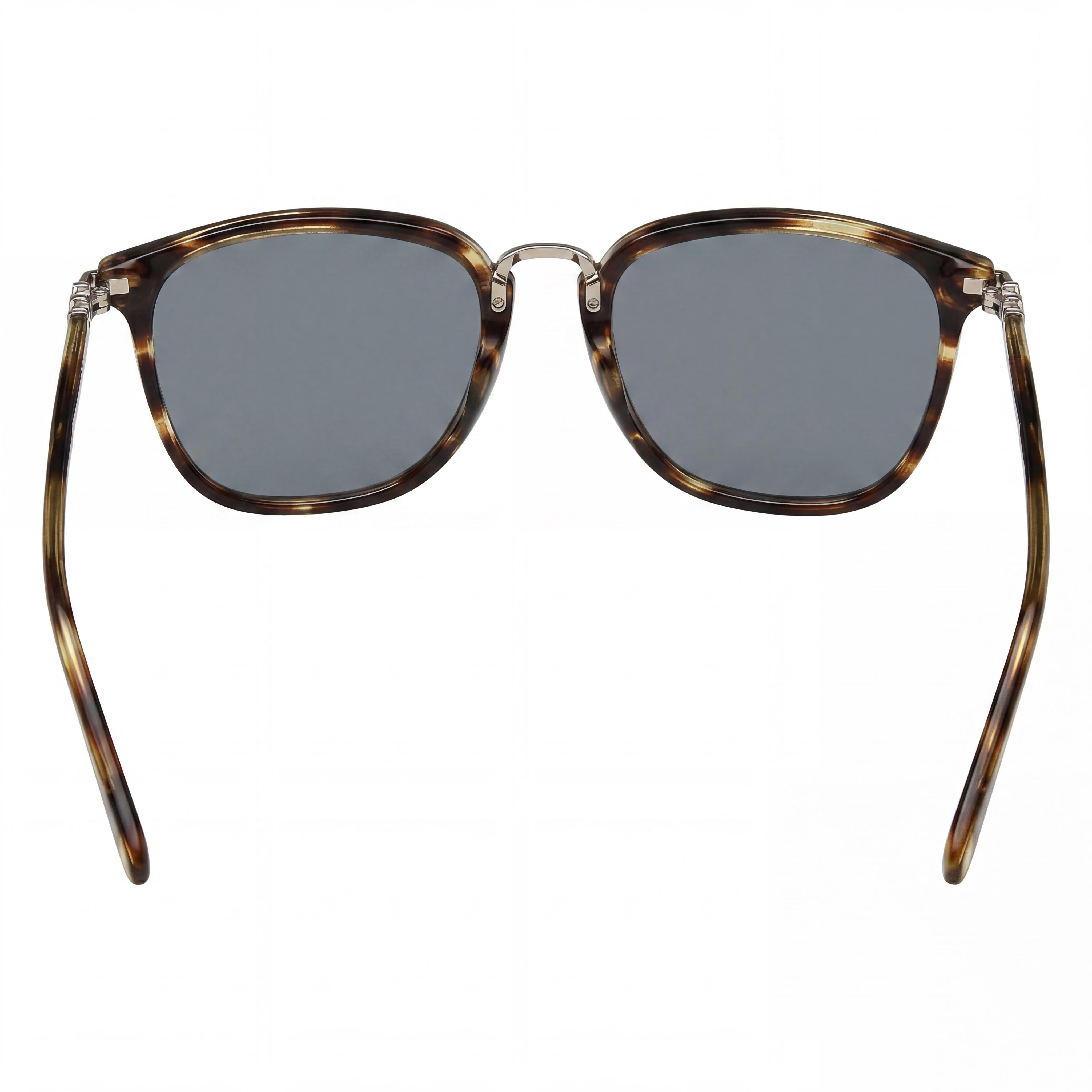 Salvatore Ferragamo Navigator Women's Striped Brown Blue Plastic Frame Solid Blue Non-Polarized UV Sunglasses 53mm, Photo 4