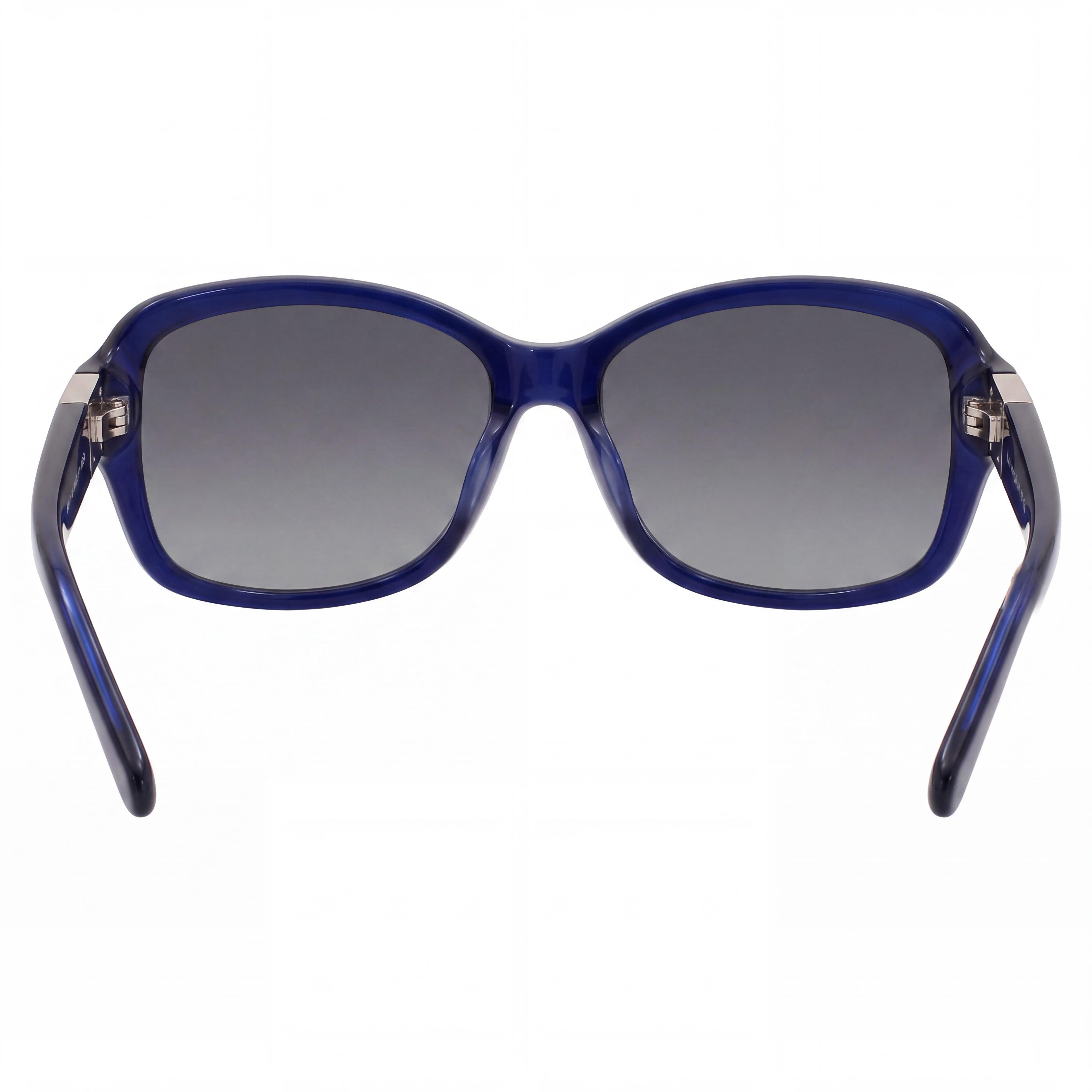 kate spade new york Annika/S/Us Gafas de sol rectangulares para mujer, de acetato azul marino, ligeras, con lentes gris oscuro, 56 mm, protección UV, Photo 3