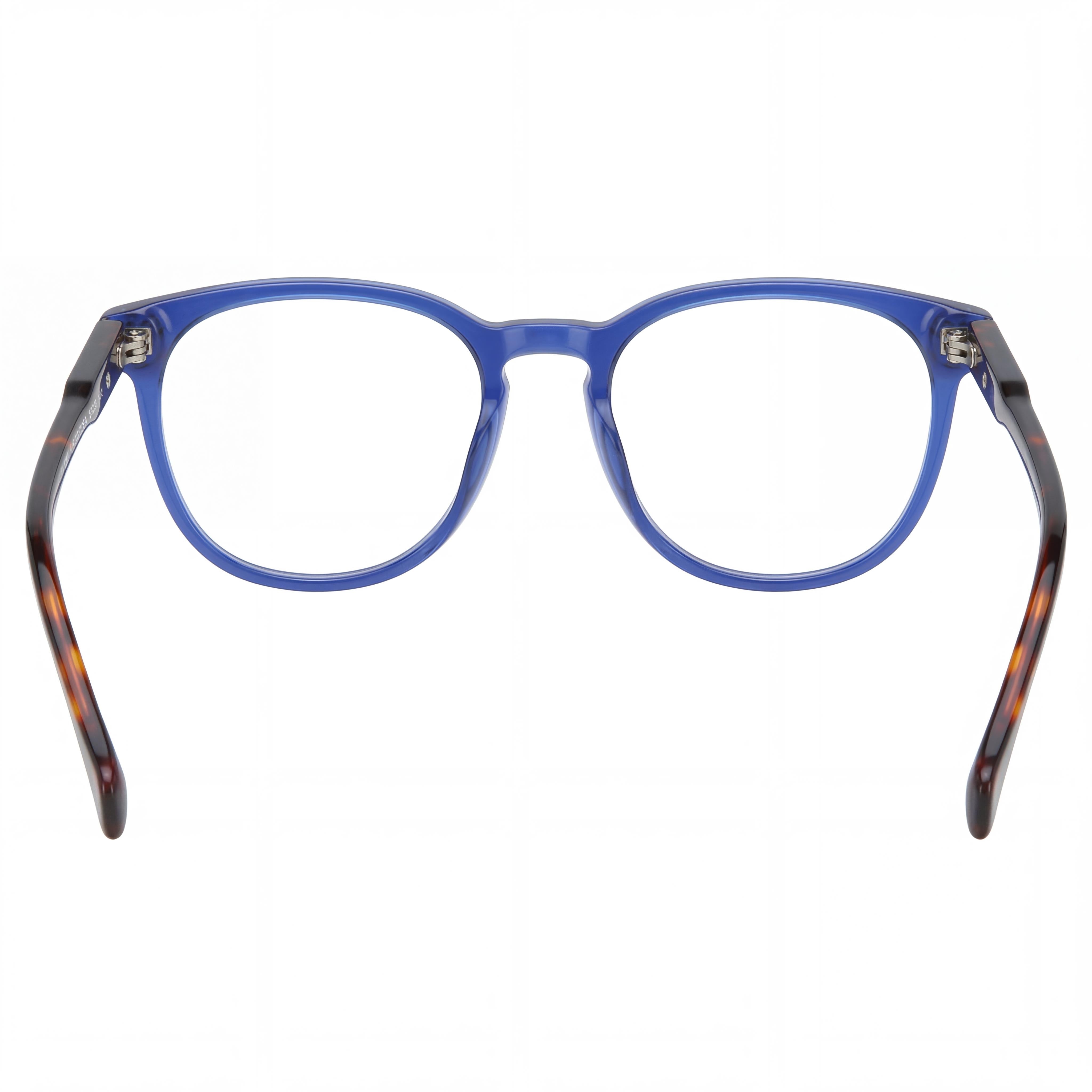 Lucky Brand D417 Men's Full Rim Round Navy Tortoise Plastic Frame Clear Lenses Eyeglasses 52-17, Photo 3