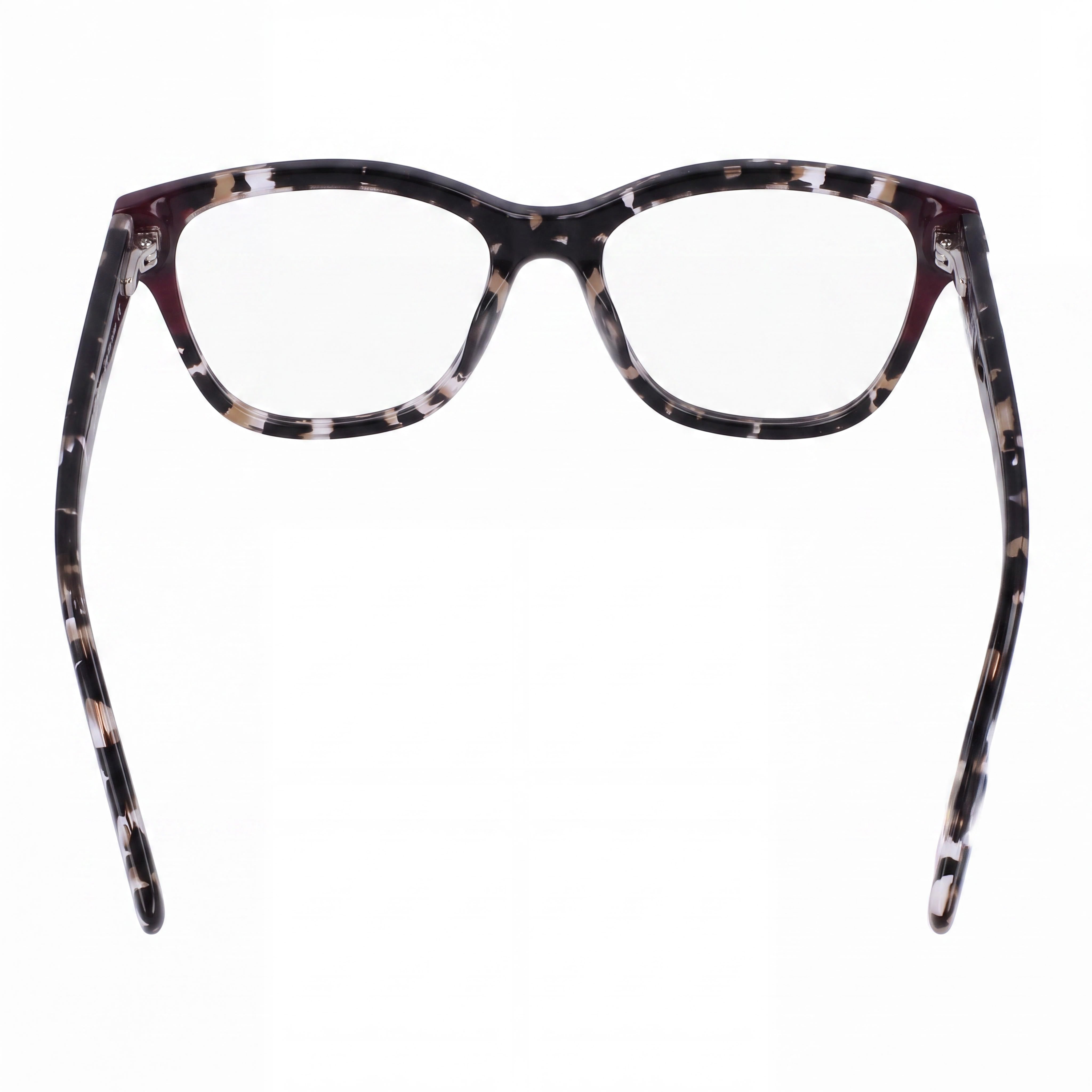 DKNY Gafas clásicas de acetato para mujer con lentes de policarbonato, color Black Tortoise Plum, 53 mm de ancho de lente, Photo 3