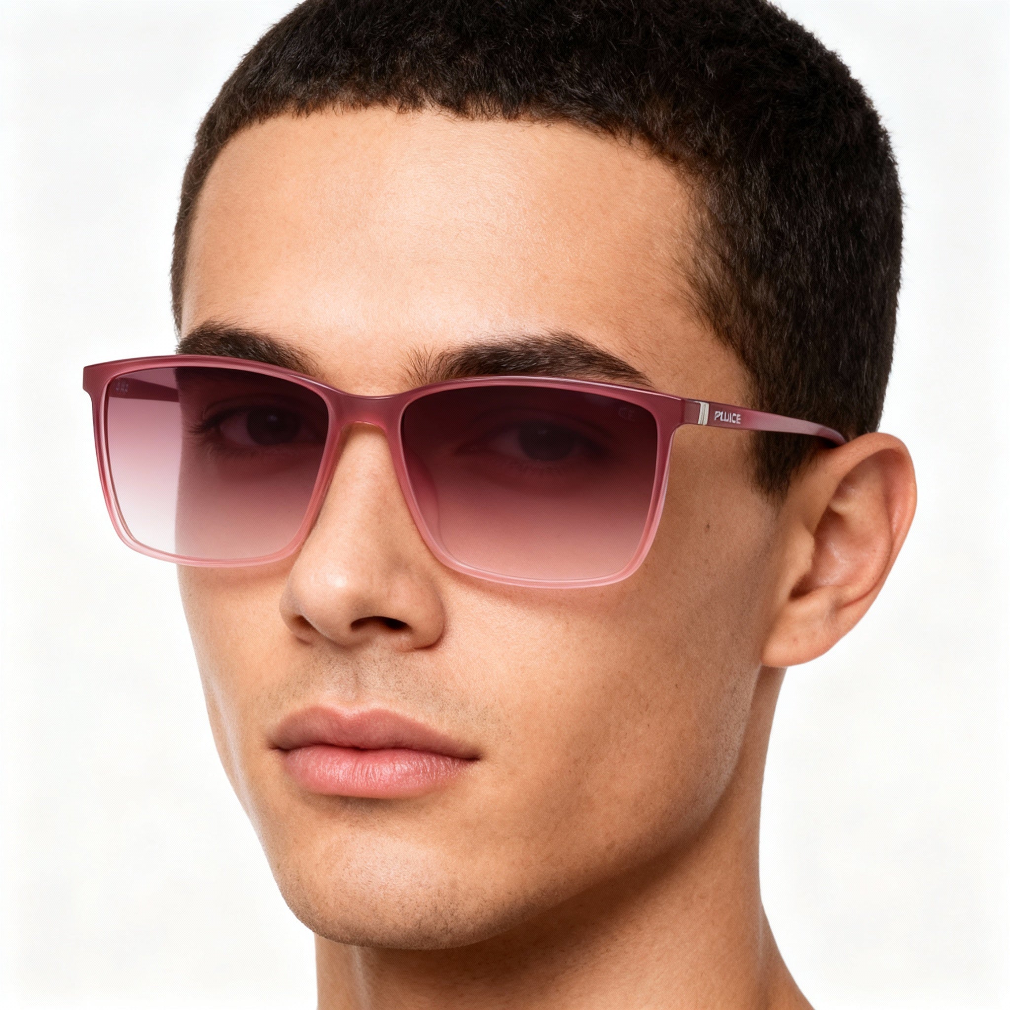 Police Modern Unisex Eyeglasses, 0GGZ Acetate & Metal Frame, Non-polarised Polycarbonate Lenses, 55mm, Photo 4