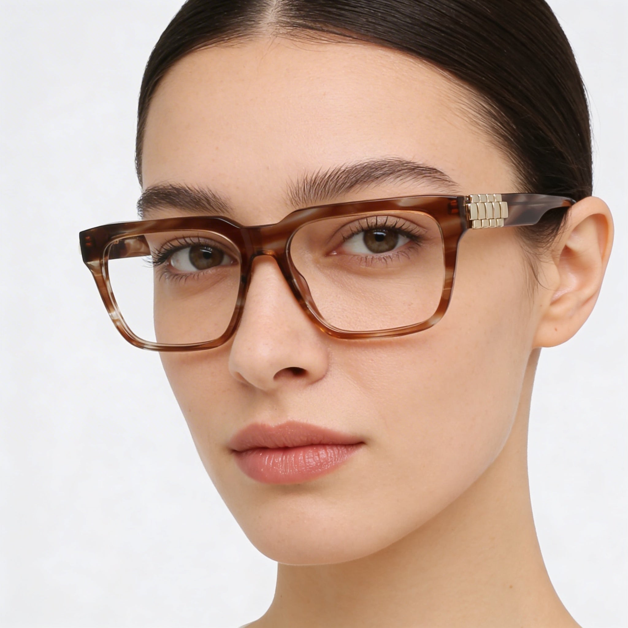 Victoria Beckham Vb2667 Women’s Ophthalmic Eyeglasses Frames in Striped Brown Color, Lens Width 52mm, Bridge 15mm, Temple 145mm, Photo 4