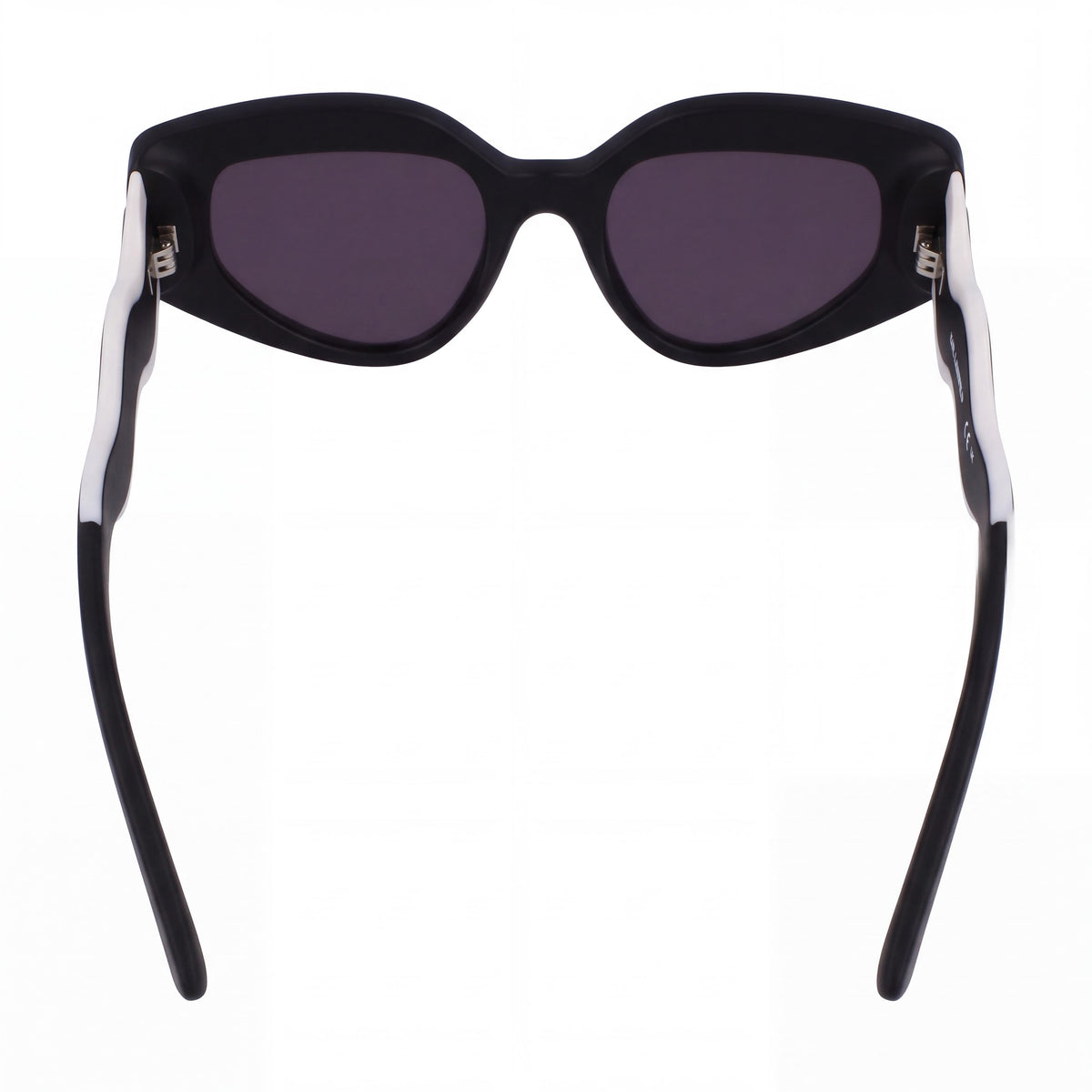 KARL LAGERFELD 6144s Women's Cat Eye Matte Black Bio-Injected Frame Polycarbonate Lens Sunglasses 50mm, Photo 4