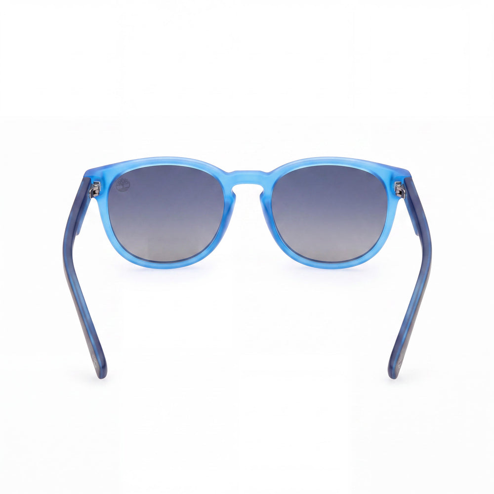 Timberland Casual Unisex Matte Blue Plastic Polarized Grey Sunglasses 51mm