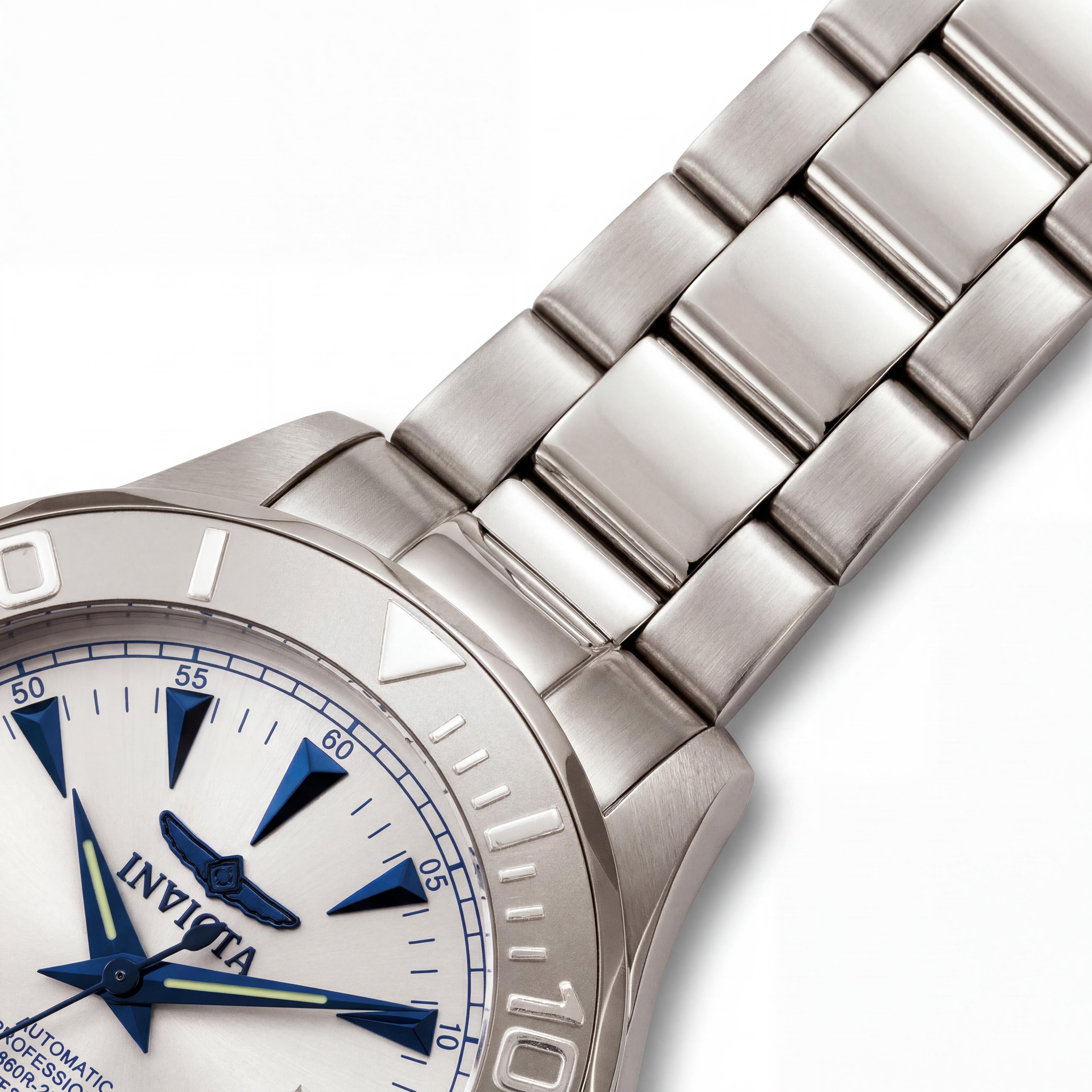 Invicta Pro Diver Ocean Ghost Reloj Unisex Automático Luminoso Azul Plateado Acero Inoxidable Cristal Mineral 47mm, Photo 3