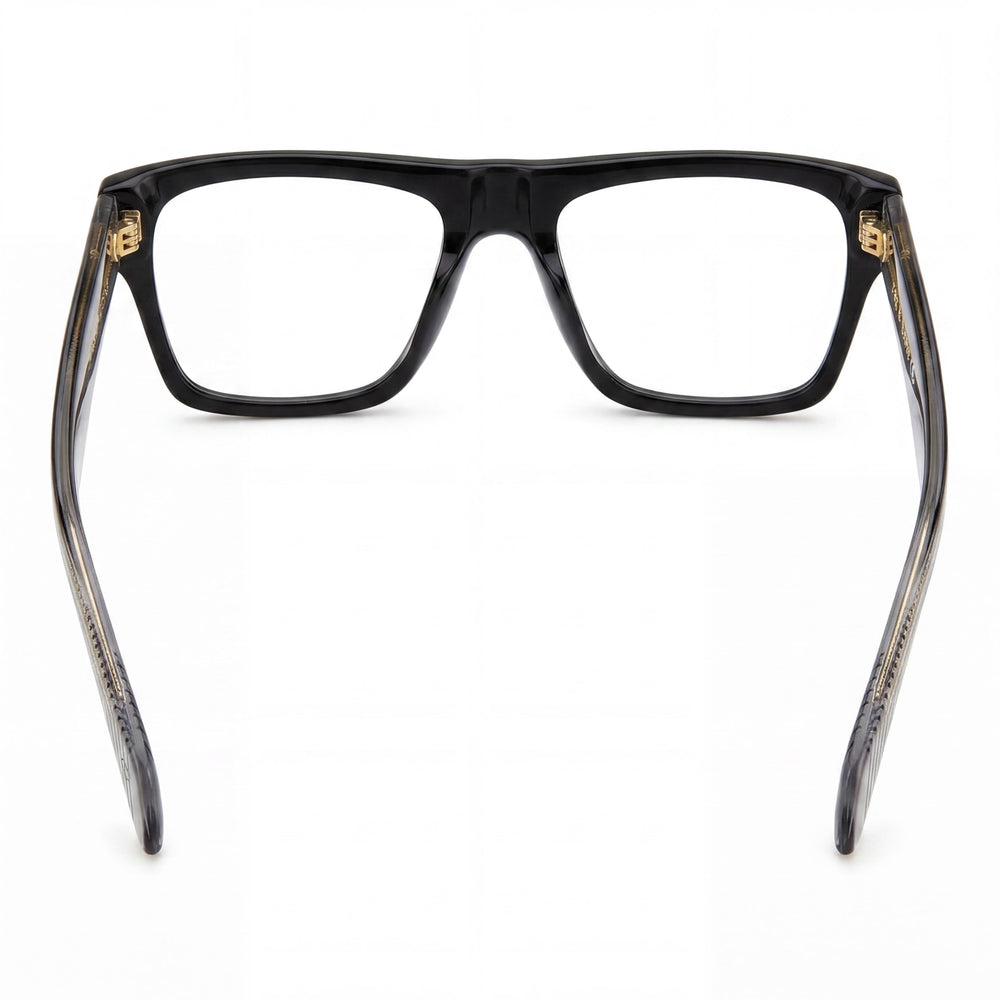 Gafas de demostración Rag & Bone RNB7036 para hombre, montura completa de aviador, color negro/gris, ECO PMMA, adaptables a la luz, 54