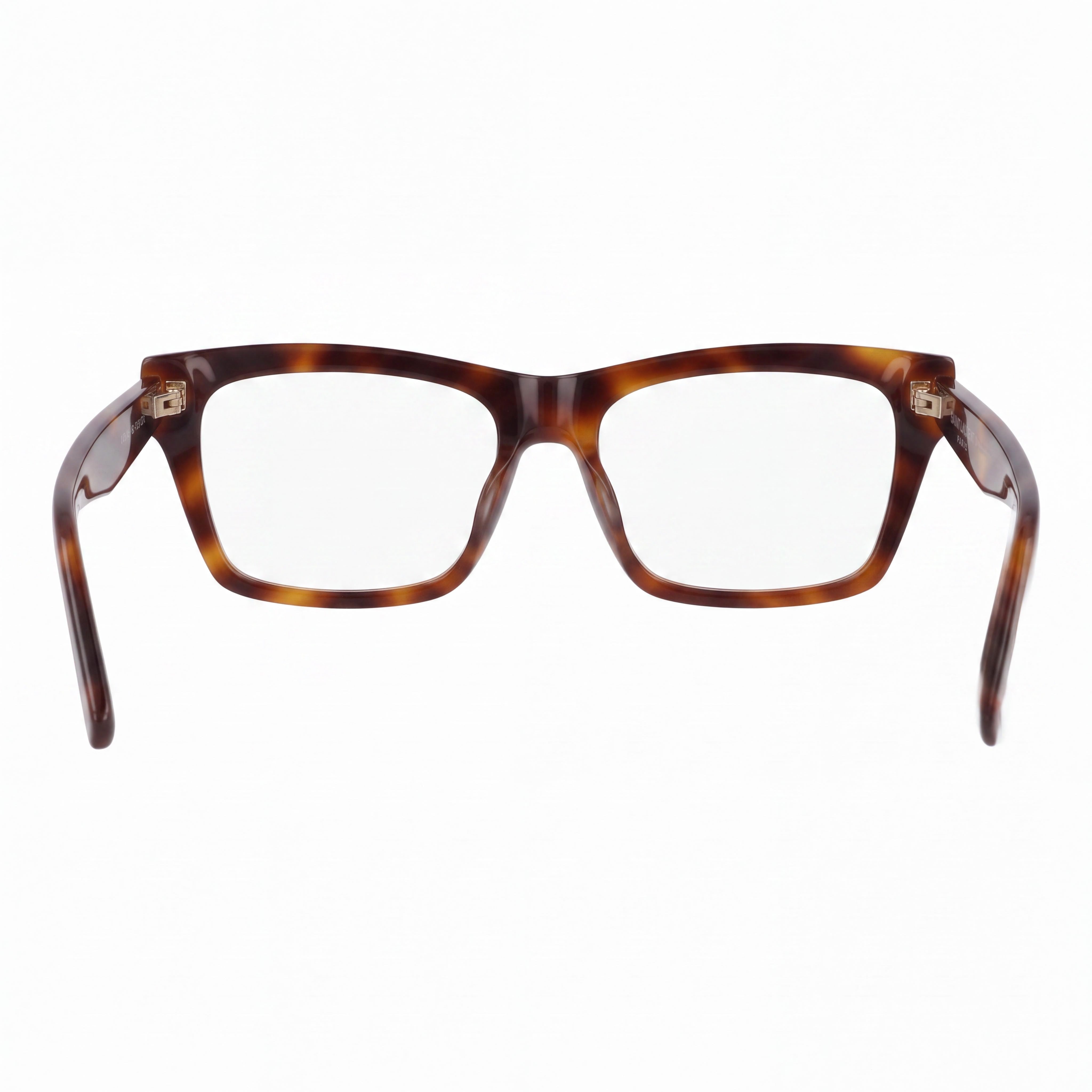 Yves Saint Laurent SL M104 OPT Women's Square/Rectangle Havana Acetate Clear Lens Eyeglasses 56mm, Photo 3