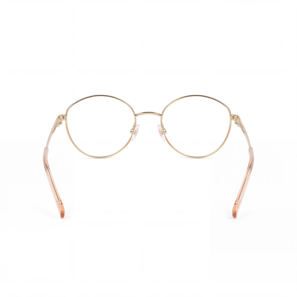 M Missoni Color Line Collection MMI 0024 Women's Gold Peach Stainless Steel Cateye Optical Glasses 53-18-140mm