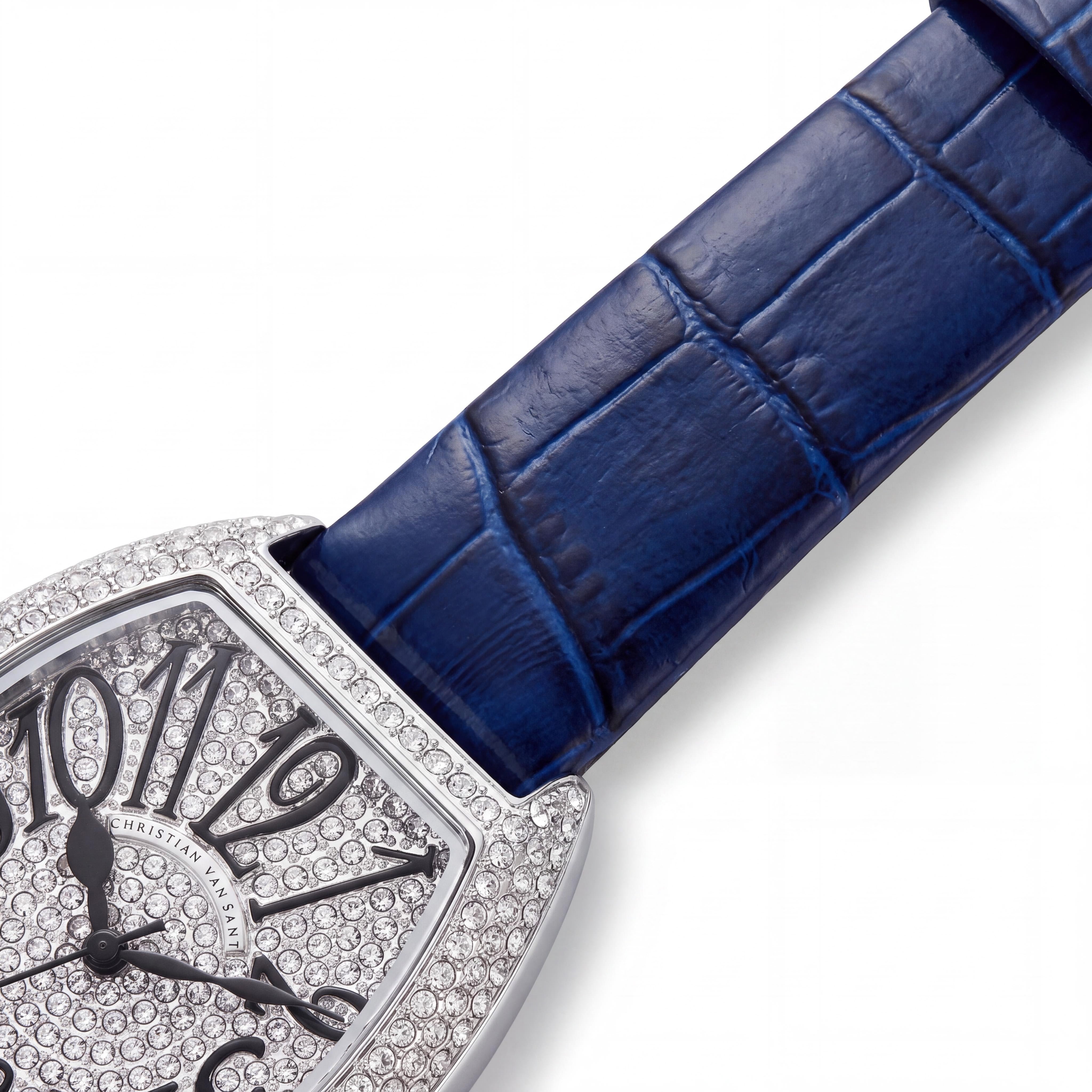 Christian Van Sant CV4821 Women's Quartz Watch with Crystals, Silver Dial, 41mm, Photo 3
