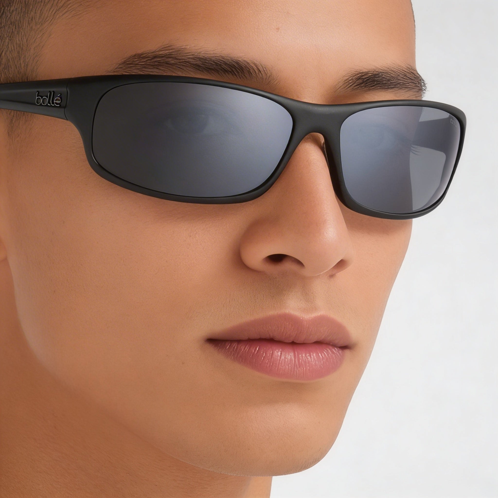 Gafas de sol bollé Anaconda unisex de montura de nylon en negro mate con lentes Volt+ Gun antirreflejo no polarizadas con UV de 64 mm, Photo 4