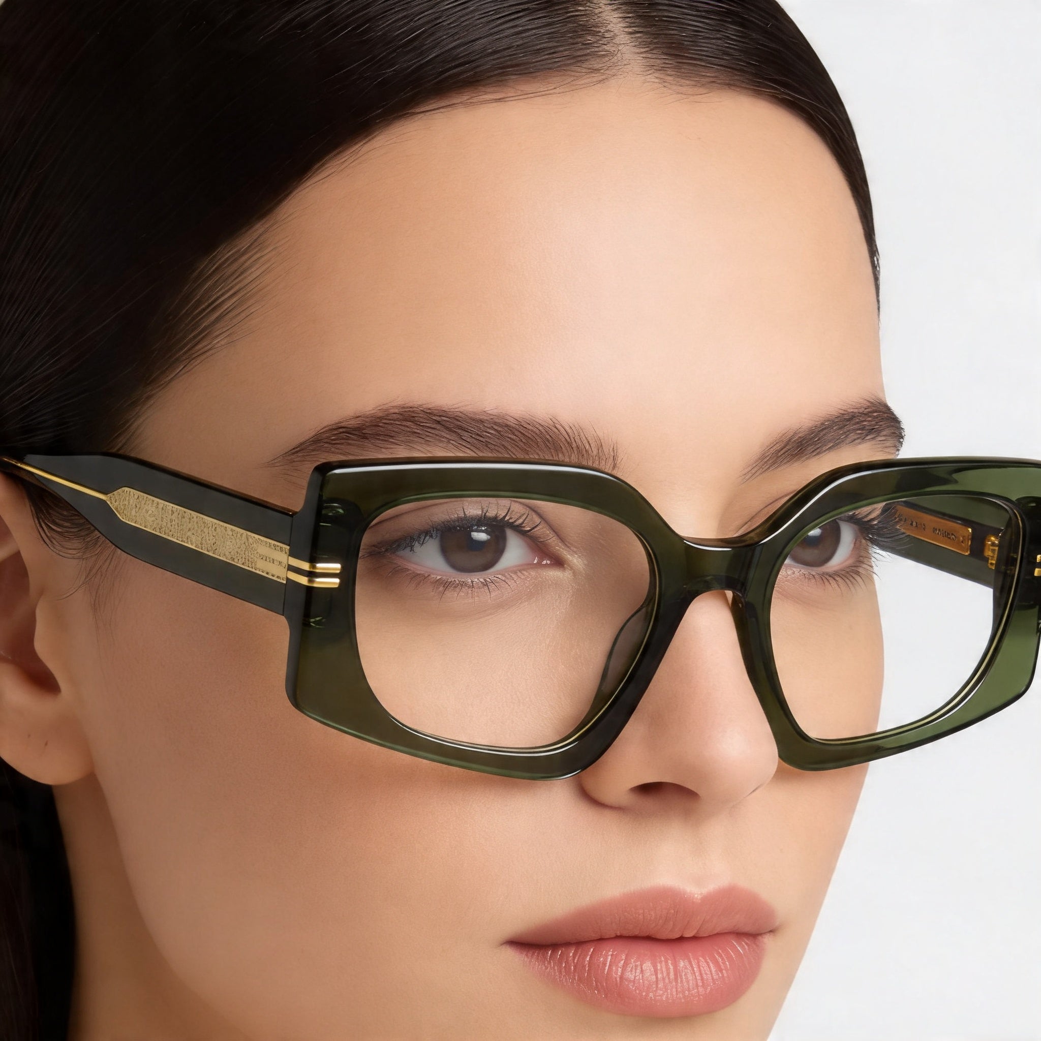 Marc Jacobs Classic Women's Green Plastic Frame Non-Polarized Multicolor Lens 53mm Sunglasses, Photo 5