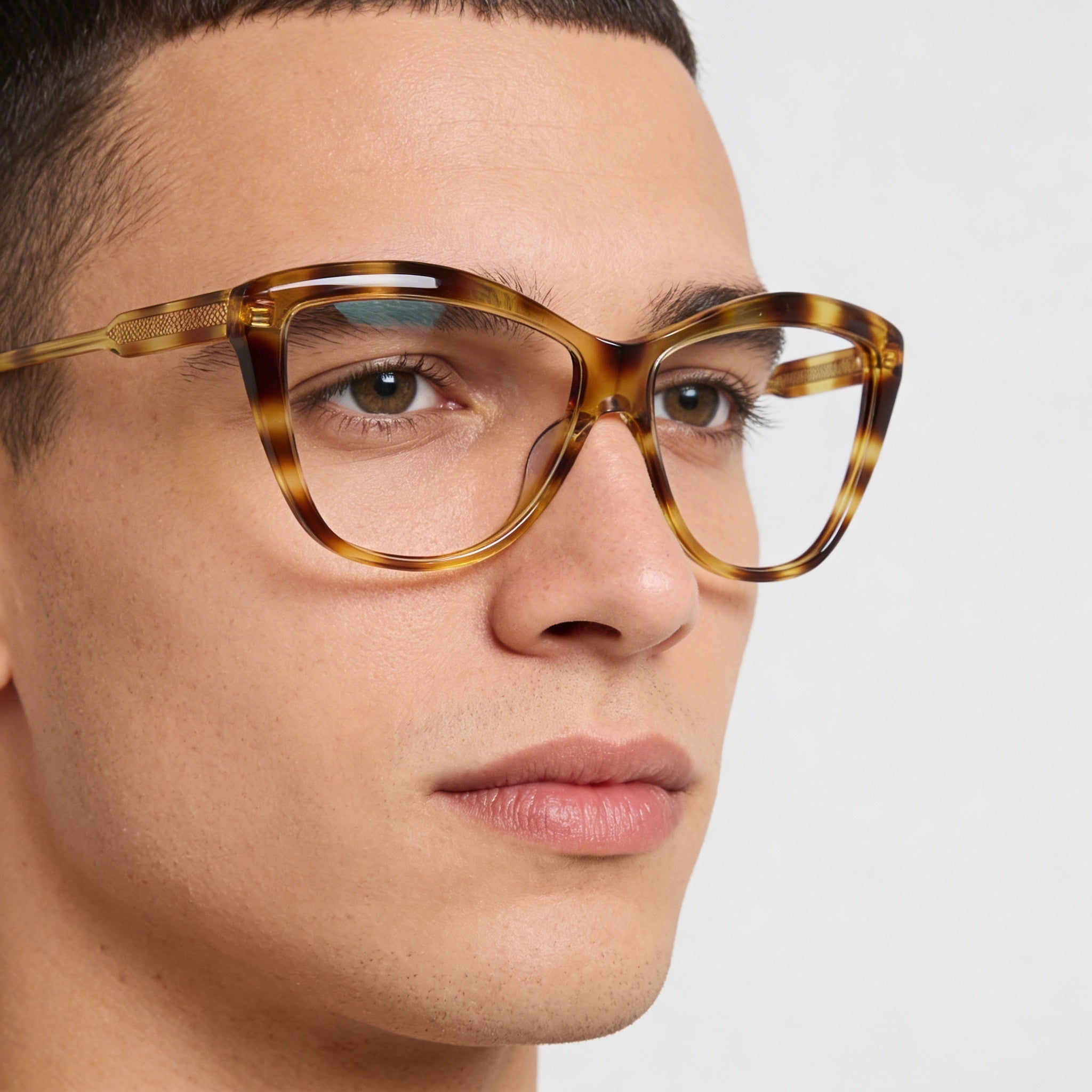 Gafas de sol Victoria Beckham de estilo moderno para hombre: montura de acetato en color Havana rubio con lentes de policarbonato, tamaño 57 mm, Photo 5