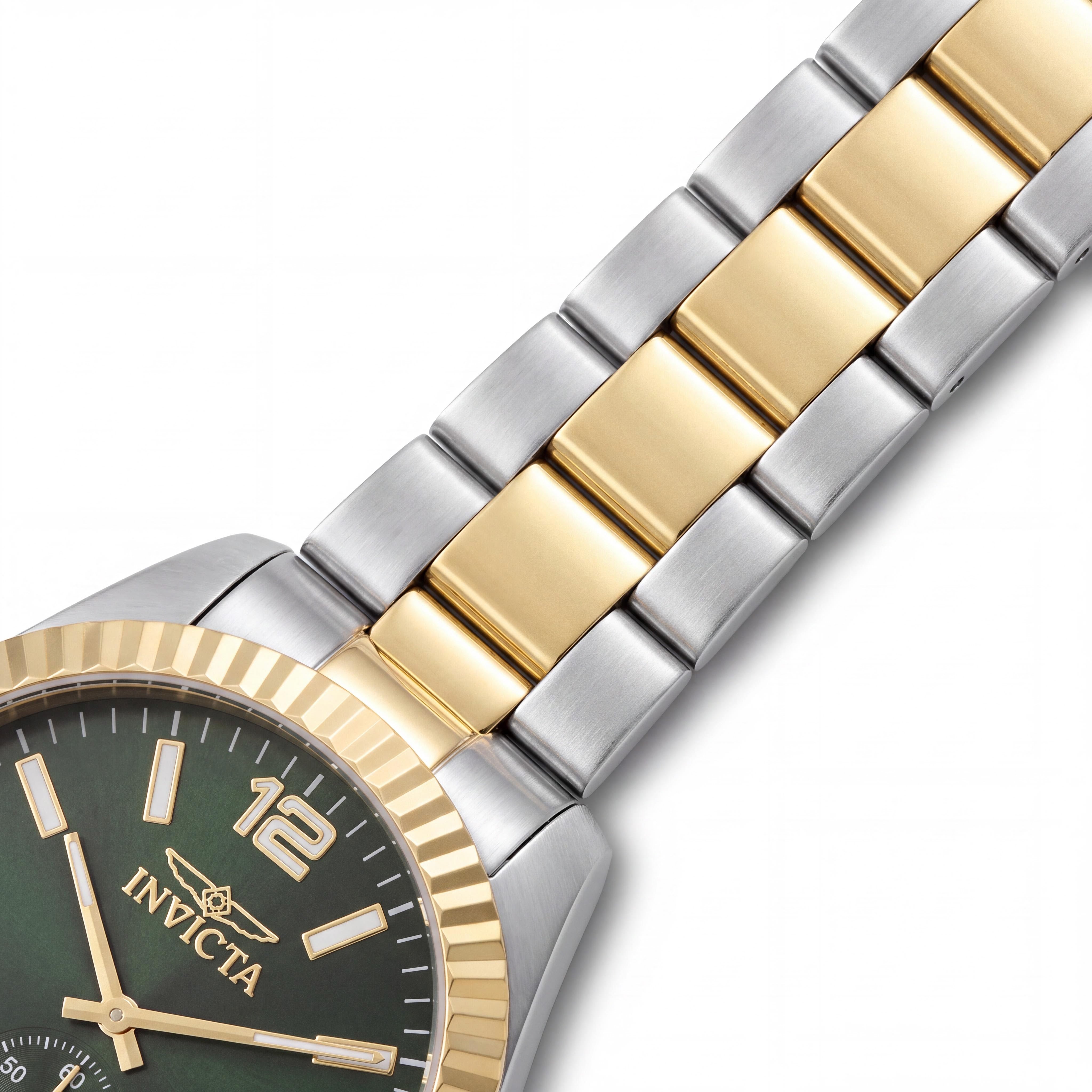 Invicta Specialty 49386 Men's Quartz Watch, 43mm Stainless Steel Case, Green Dial, Stainless Steel Bracelet, Photo 3