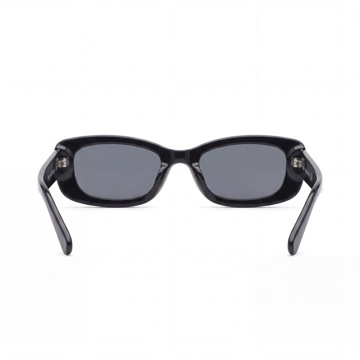 QUAY Vibe Check Slope Unisex Black White Tritan Copolyester Frame, Black Polycarbonate Lenses, 51mm, Photo 3