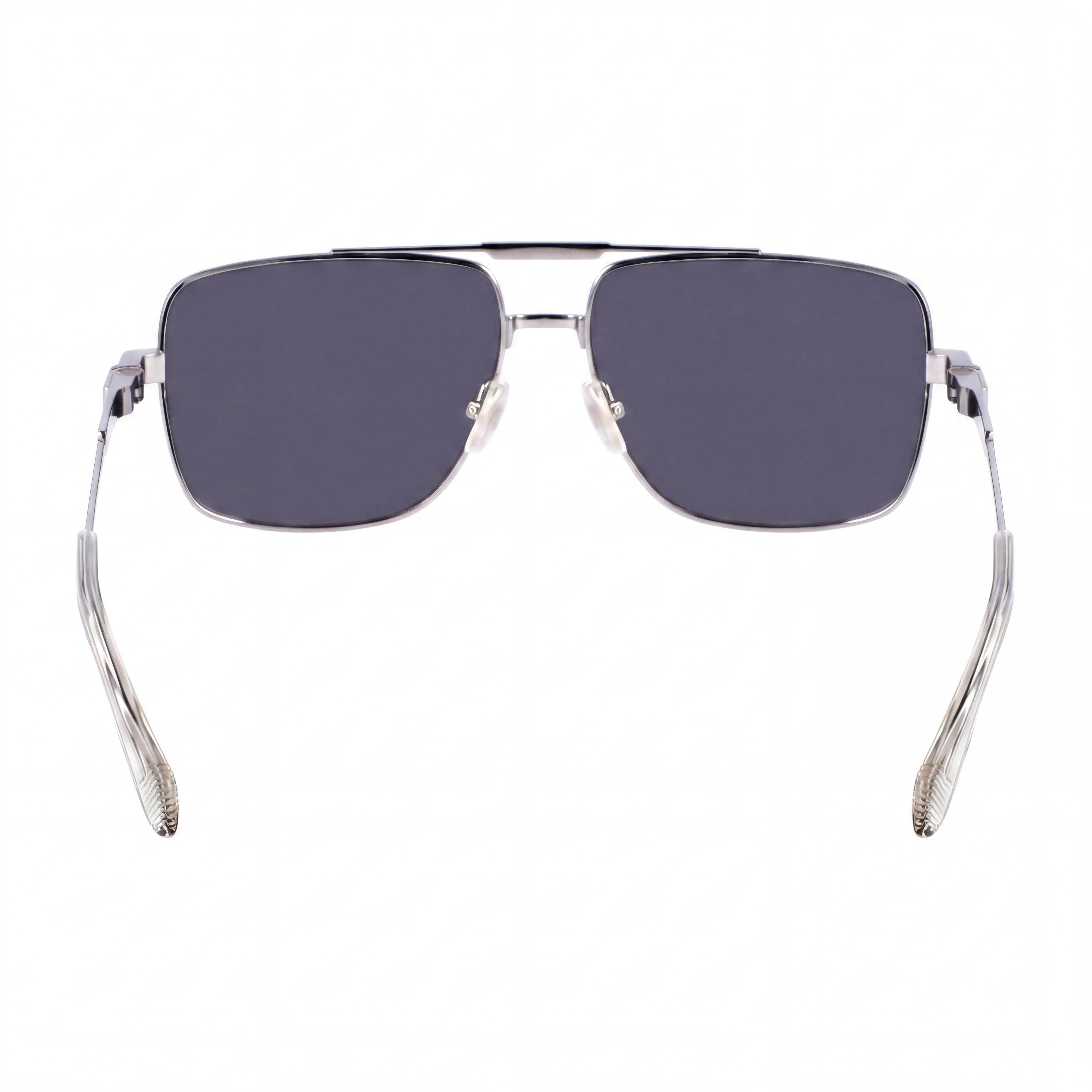 Gafas de sol Ferragamo Sf318sp de titanio rutenio claro para mujer, 60 mm, Photo 4