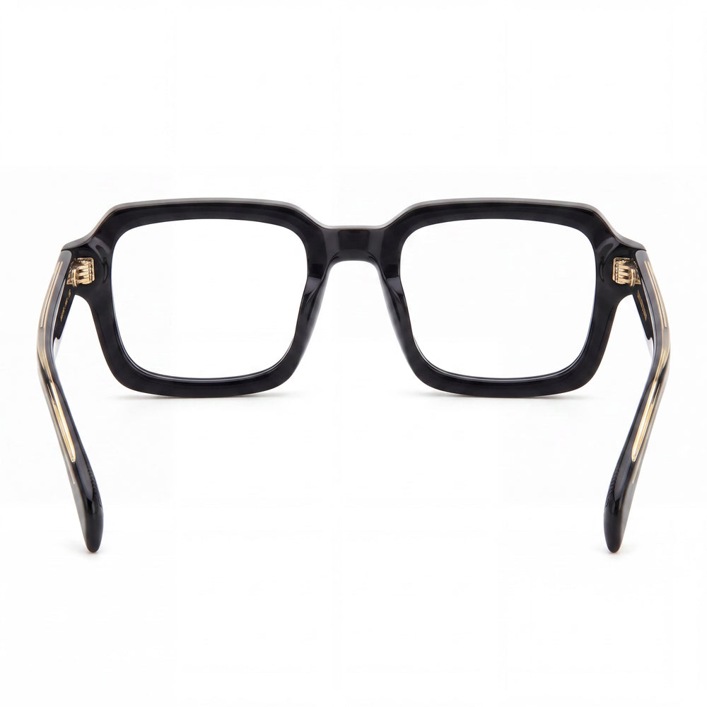 Gafas Beckham 7113 807 para hombre, montura de acetato negro, lentes de policarbonato no polarizadas, lente de 50 mm, puente de 21 mm, patilla de 145 mm