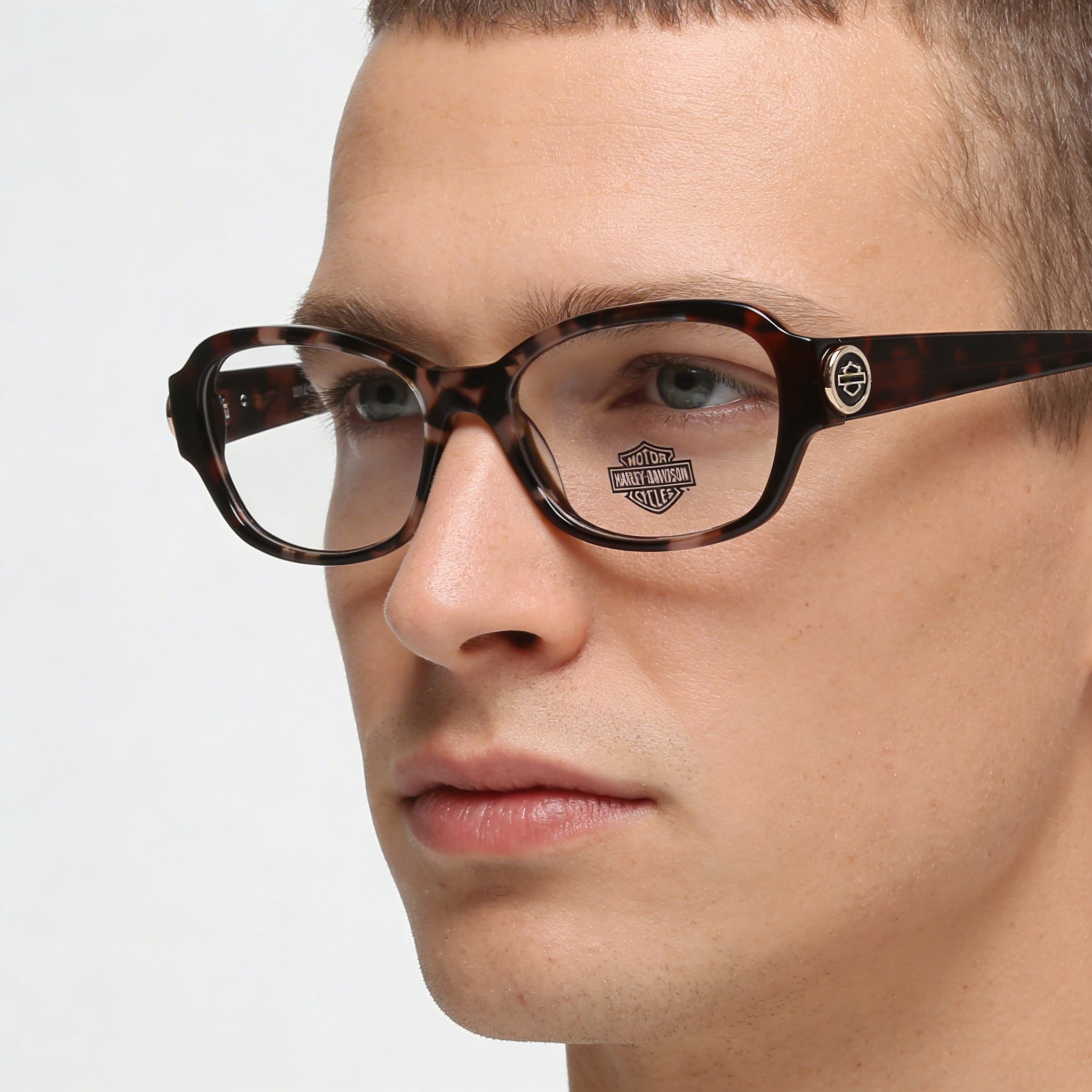 Harley-Davidson Hd0567 Plastic Frame Clear Polycarbonate Lenses Eyeglasses 51mm, Photo 4