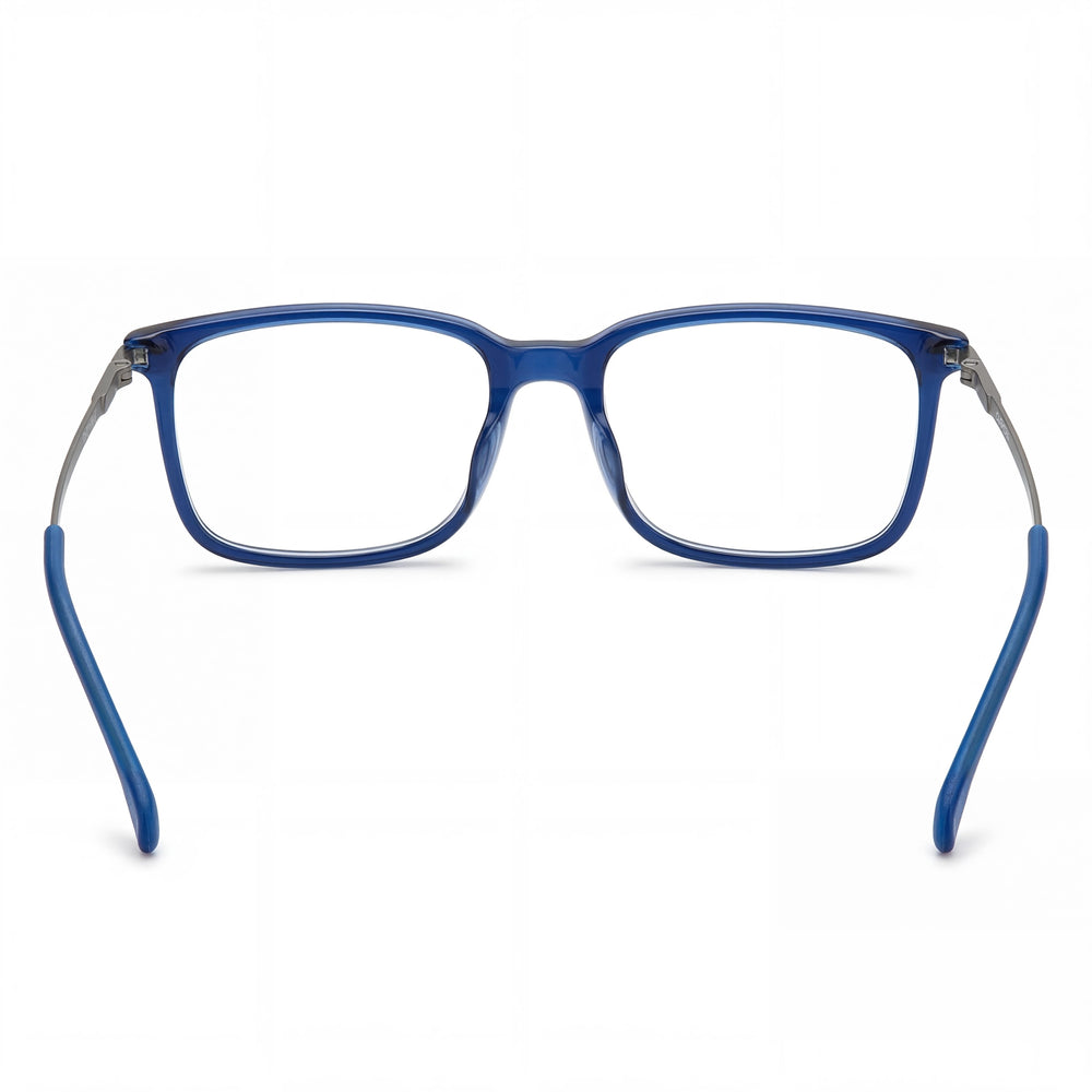 Carrera Rectangular/Square Blue Light Acetate Semi-Rimless Optical Eyeglasses for Men 55-17-140
