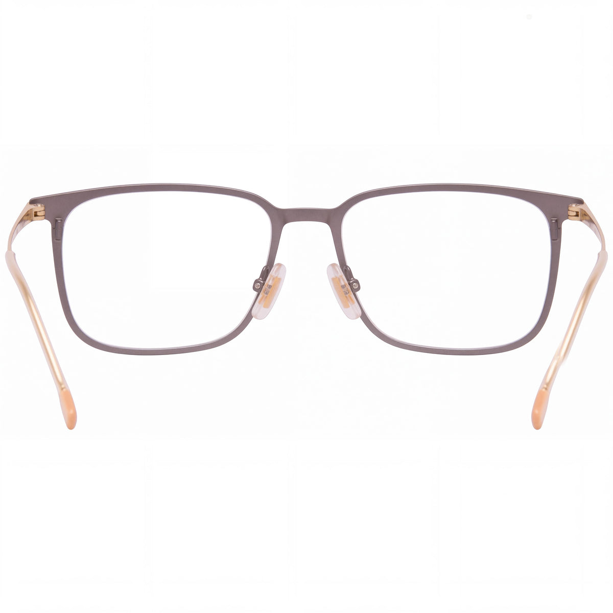 Gafas graduadas Hugo Boss 1253 para hombre, cuadradas y de aro completo con montura de titanio, gris rutenio mate, 55 mm, Photo 4