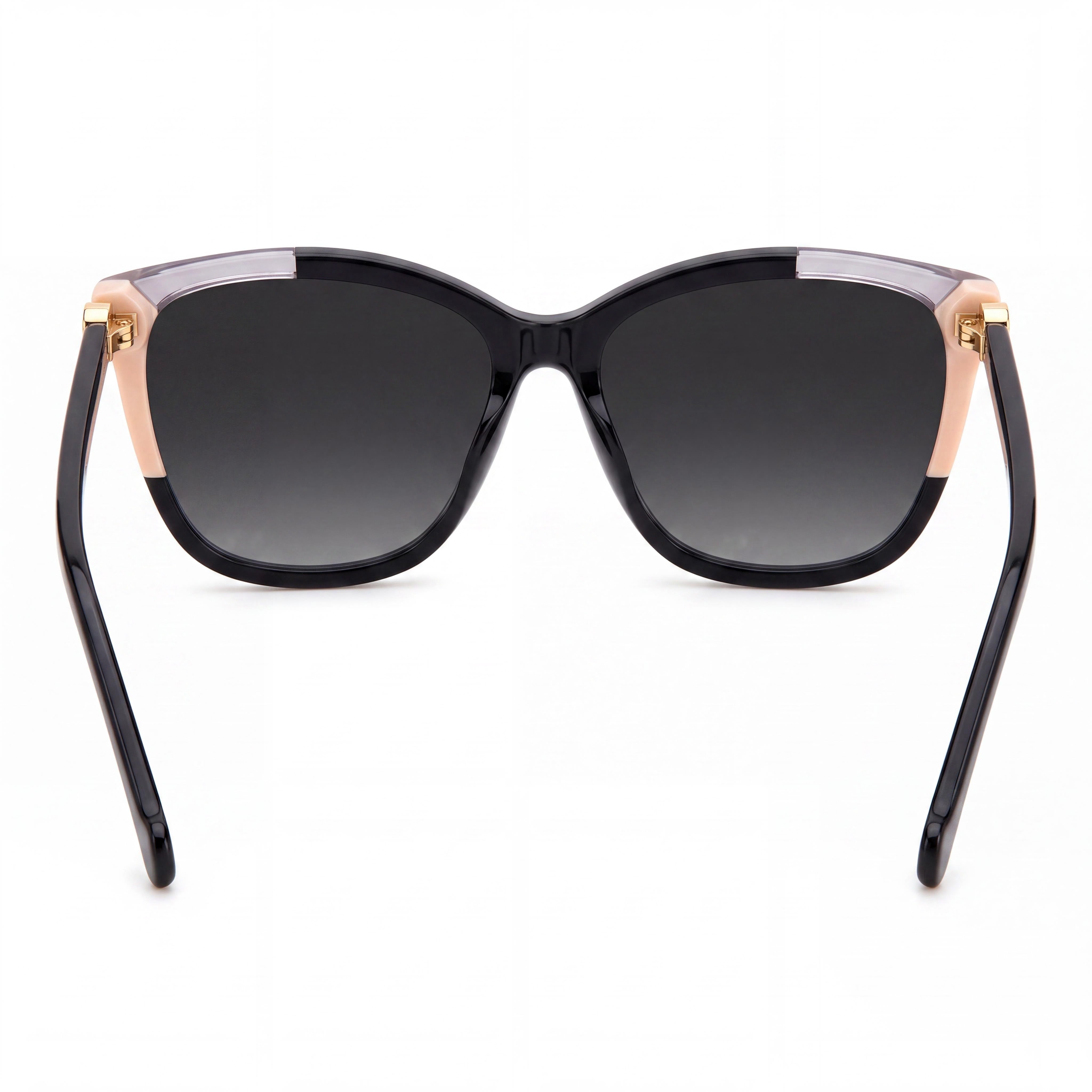 Carolina Herrera Ch 0052/S Women's Plastic Black Nude Dark Grey Shaded Non-Polarized UV Protected Sunglasses 58mm, Photo 3