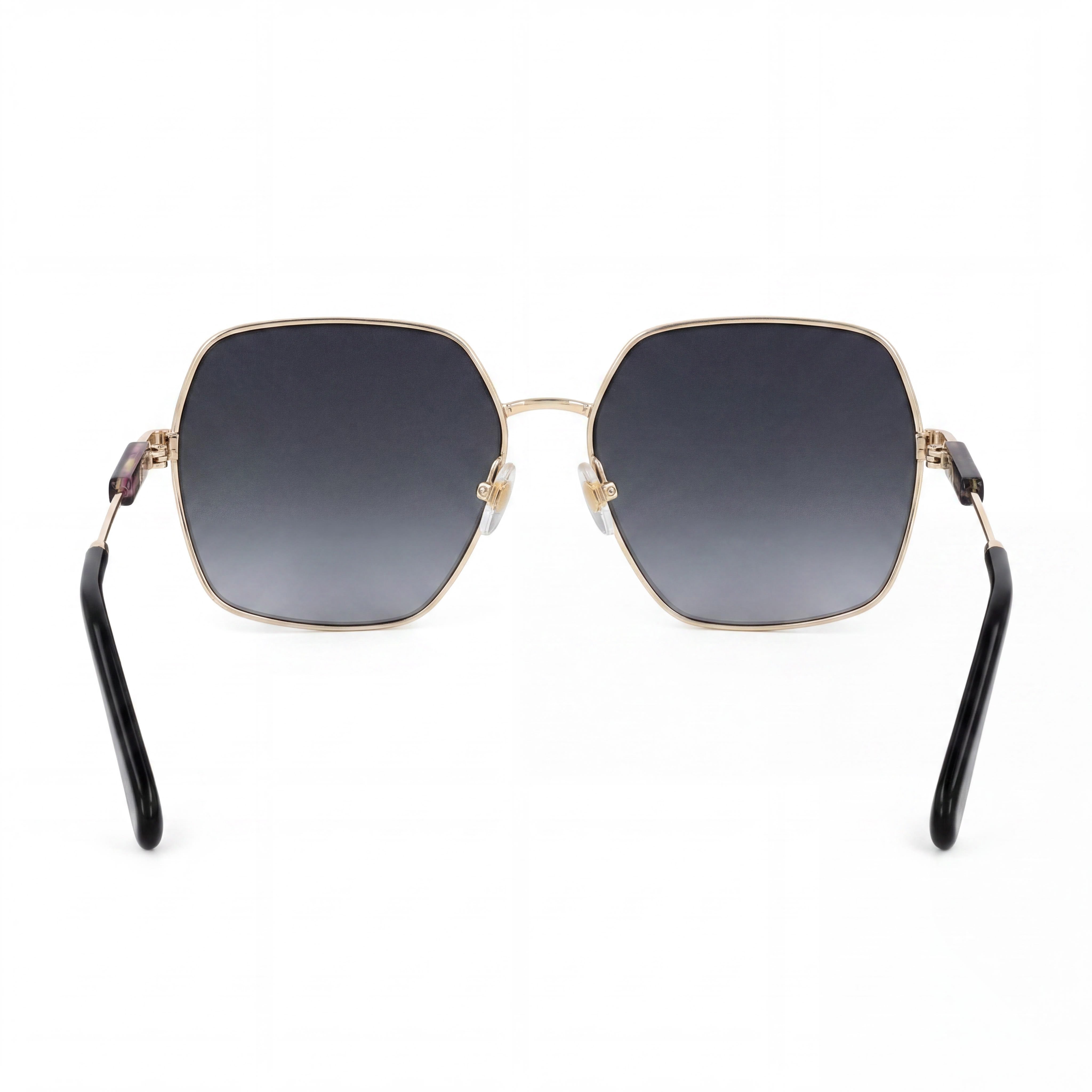 Gafas de sol Marc Jacobs casual para mujer, amarillas y grises, armazón de acero inoxidable, lente gris oscuro degradado de 59 mm con protección UV, Photo 3