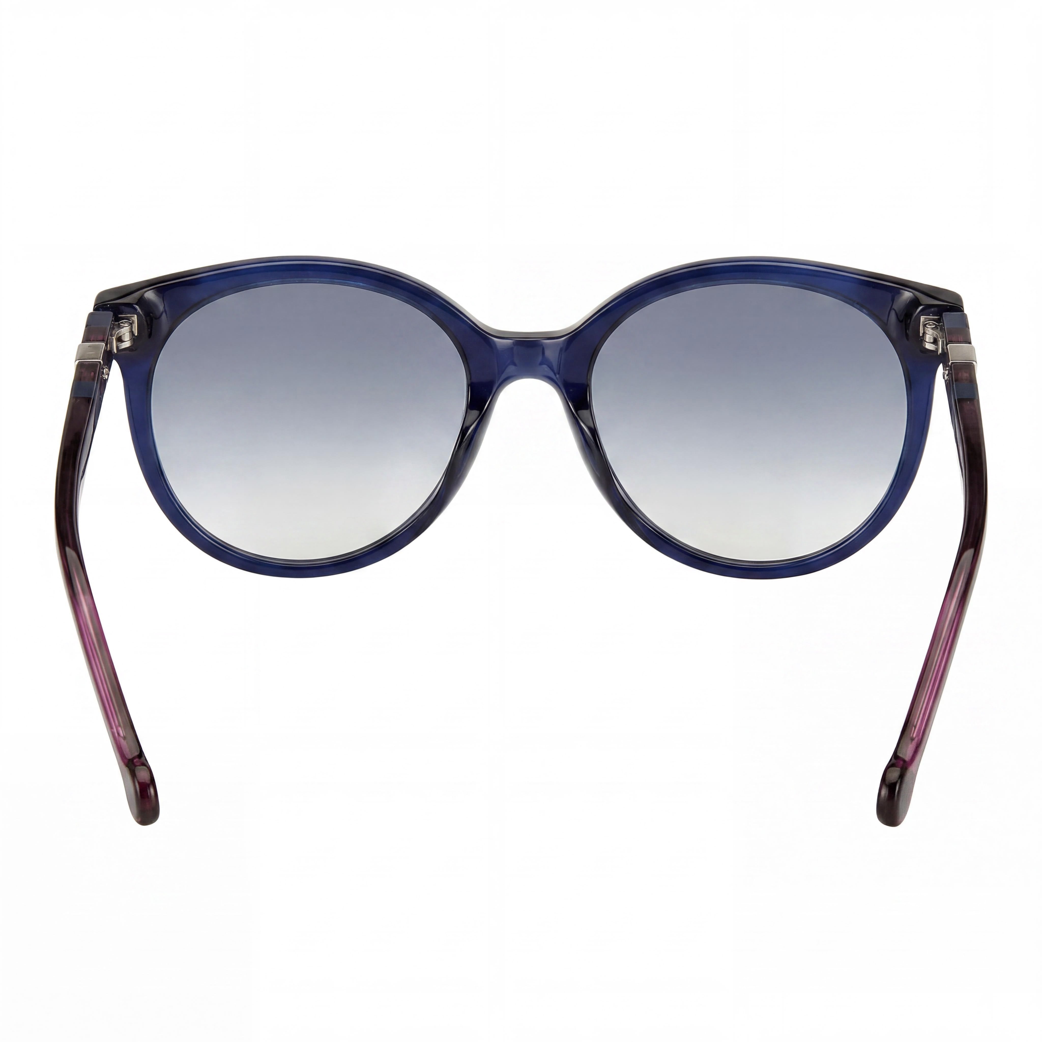 Carolina Herrera CH 0046/S Women's Transparent Dark Blue Plastic Gradient Blue UV Protected Sunglasses 56mm, Photo 3