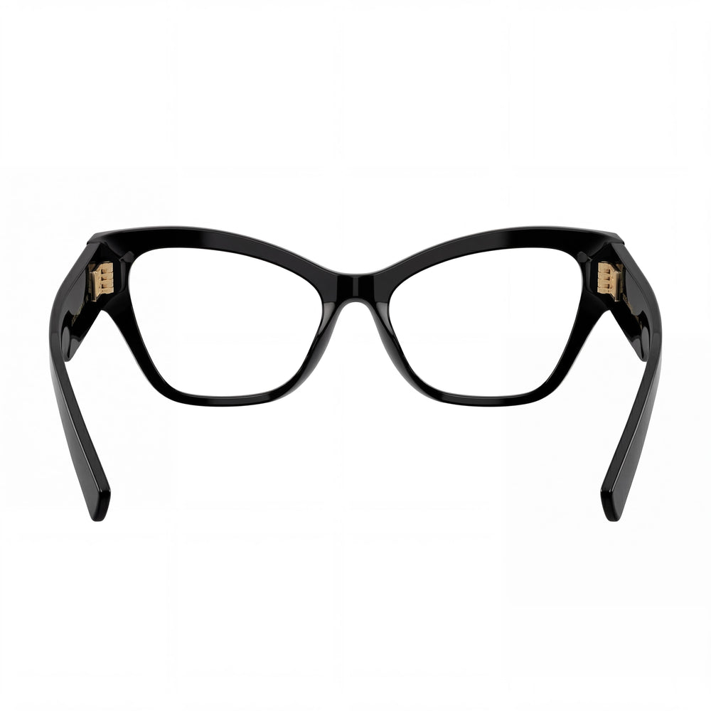 Dolce & Gabbana Tf2091b Women's Black Acetate Frame Eyeglasses with Clear Lenses - 53mm Lens Width