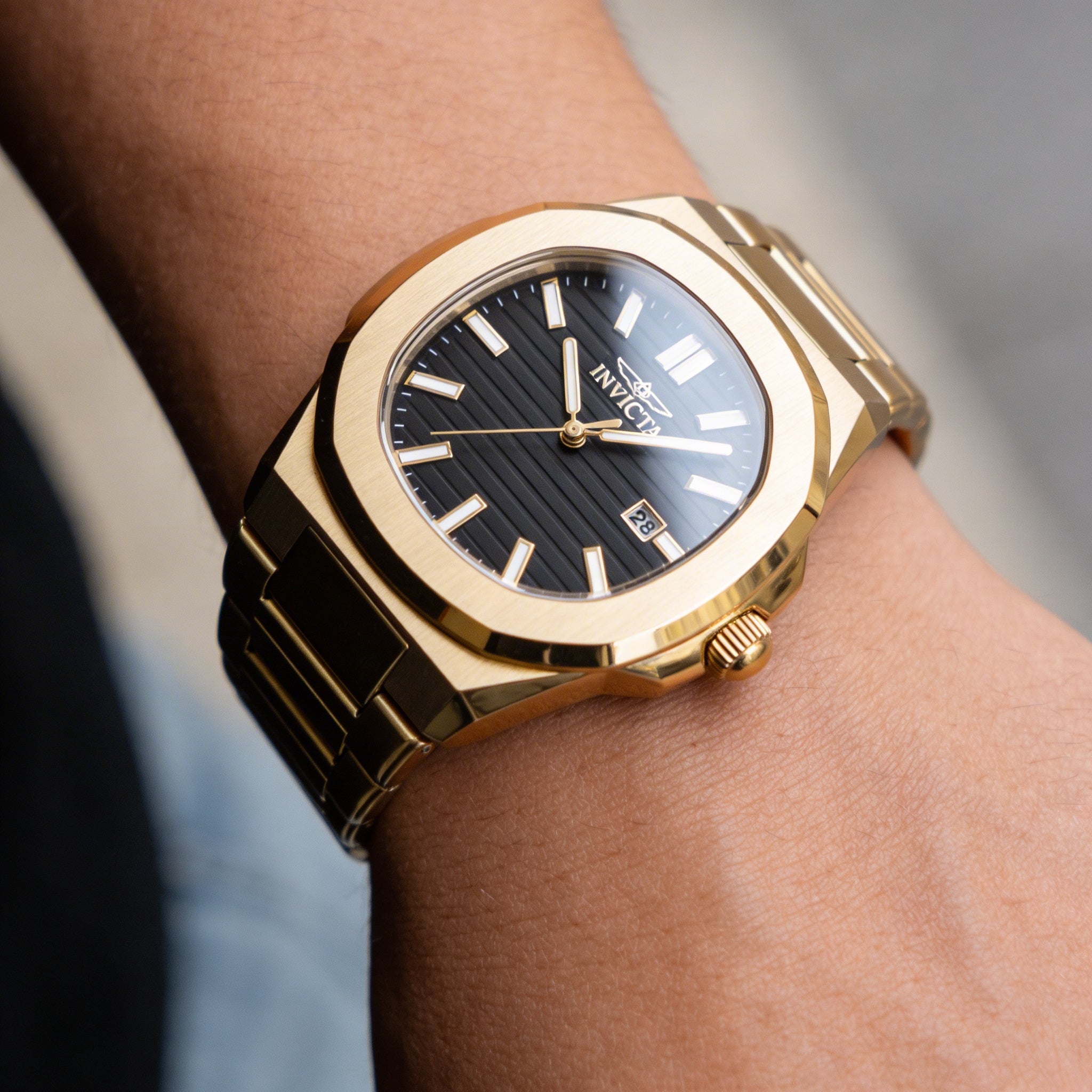Invicta Speedway 48516 Unisex Gold Stainless Steel Black Dial 41mm, Photo 3
