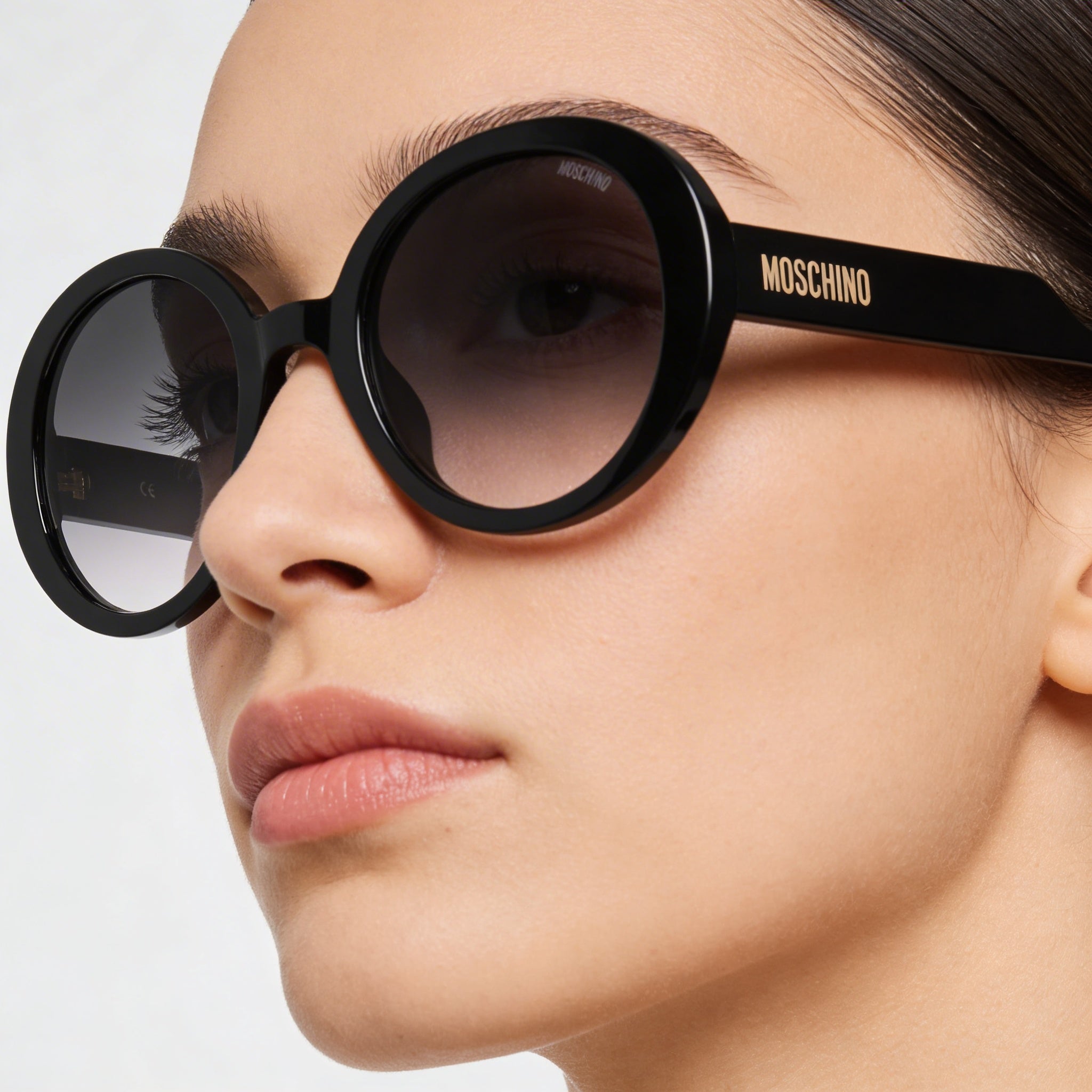Moschino Mos125/S Women's Black Dark Grey Shaded Plastic Frame Dark Grey Shaded Gradient Non-Polarized UV Lenses 52mm, Photo 4