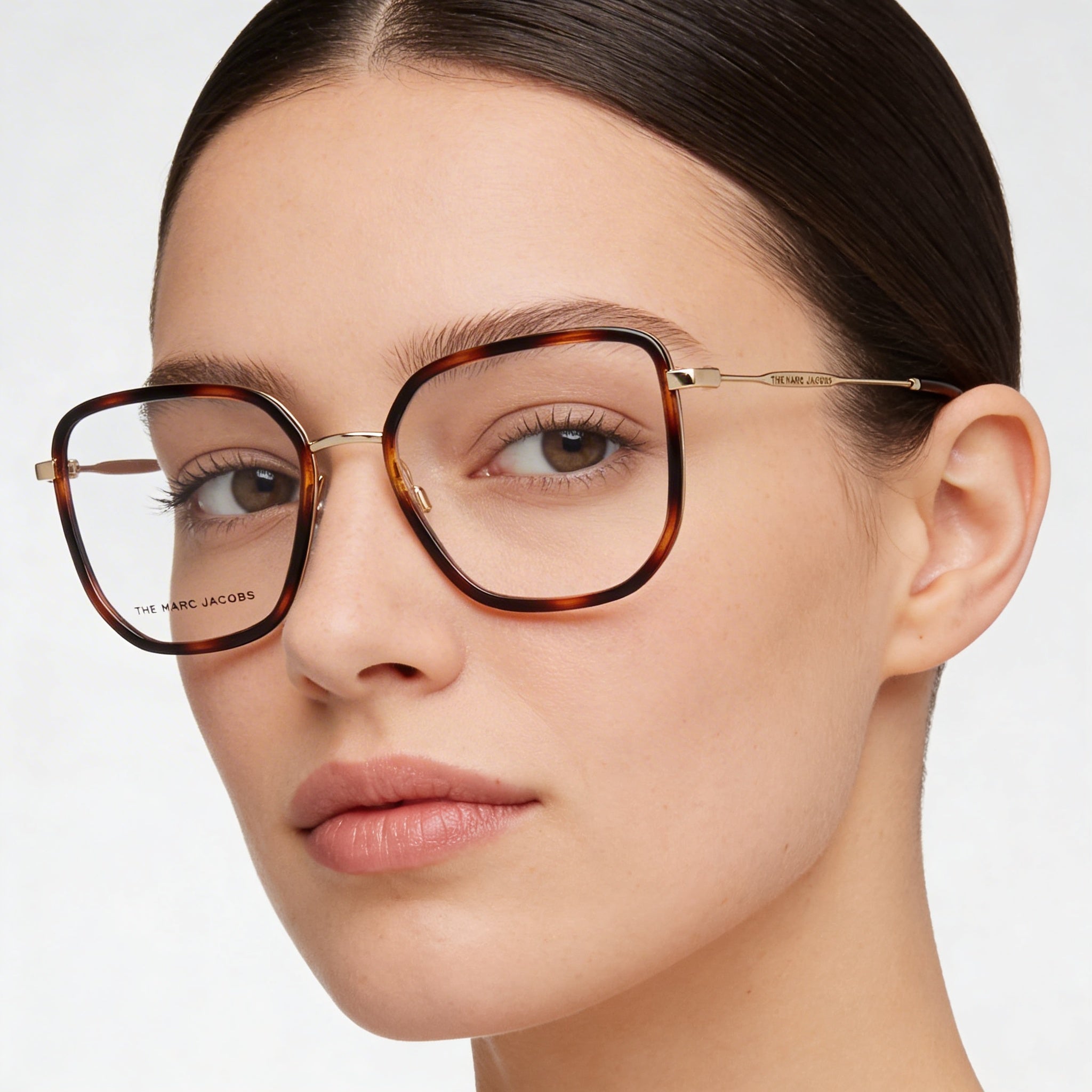 Marc Jacobs Marc 537 Women's Havana Alloy Steel Frame Optical Frames with Polycarbonate Lenses 53mm, Photo 3