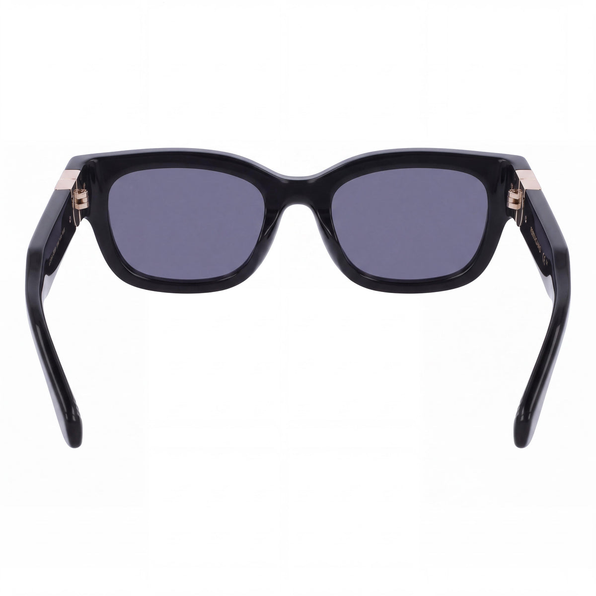 Gafas de sol unisex Ferragamo Sf2067s con montura de acetato negra y lentes grises con protección UV 400, ancho de lente de 52 mm, Photo 3