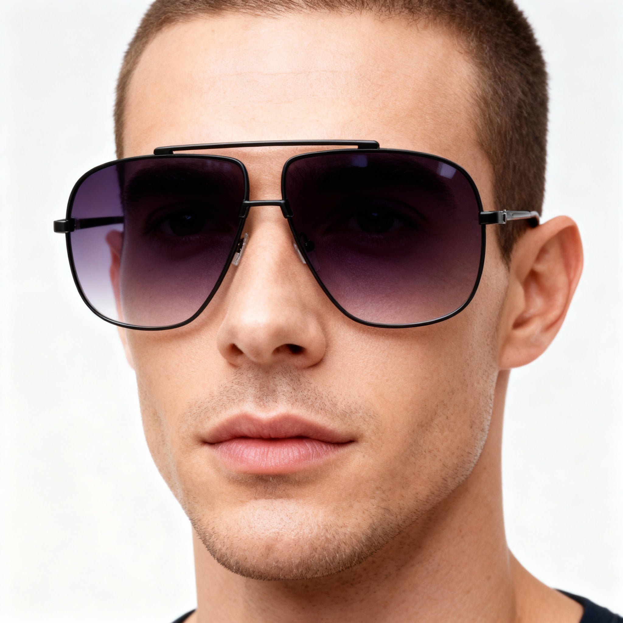 GUESS Modern Men's Metal Sunglasses with Multicoloured Frame, Grey Non-Polarized Polycarbonate Lenses, 100% UV Protection, 61mm, Photo 4