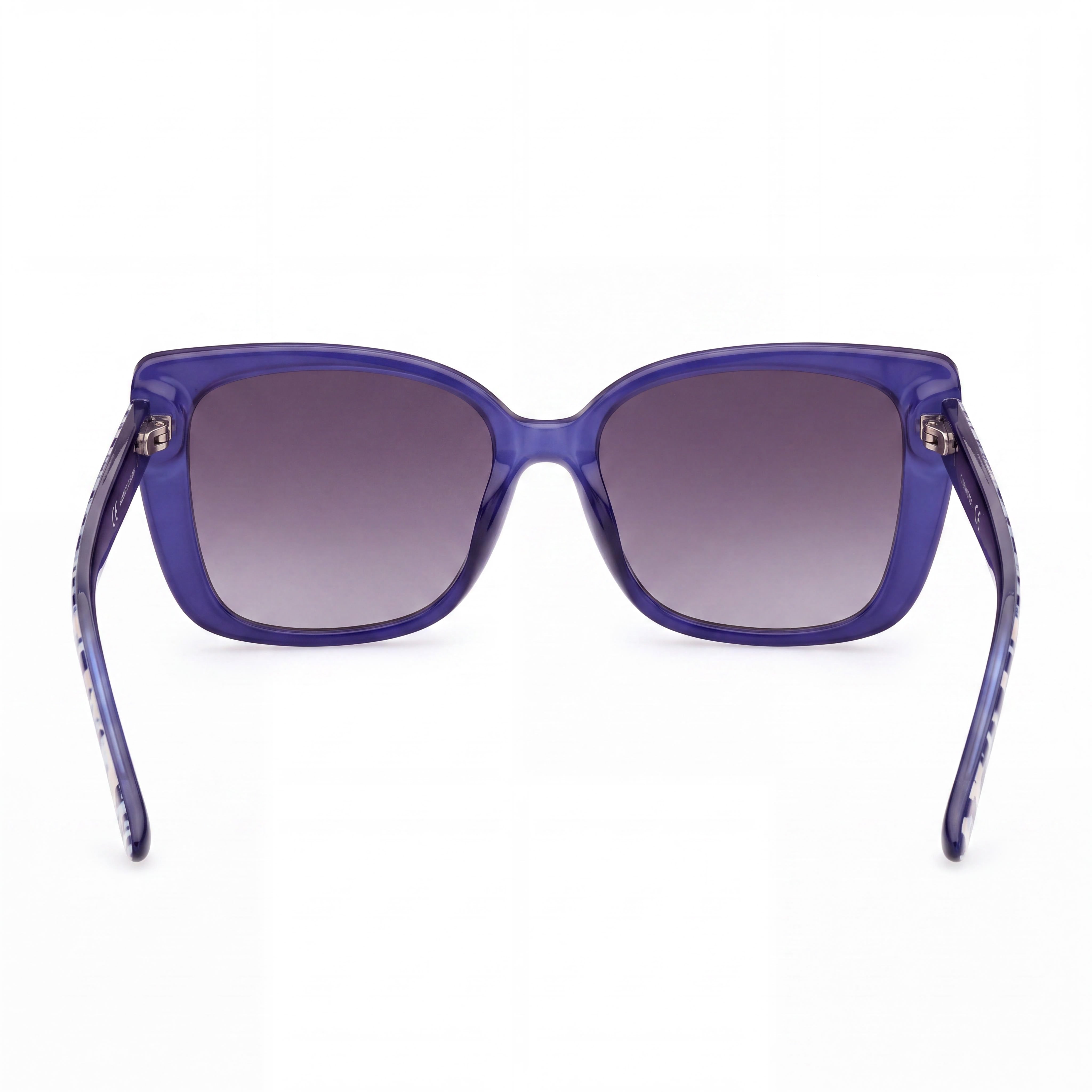 GUESS GU7829 Women's UV Protective Polycarbonate Blue Smoke Shaded Lens Sunglasses Shiny Blue Frame 56-16-140, Photo 4