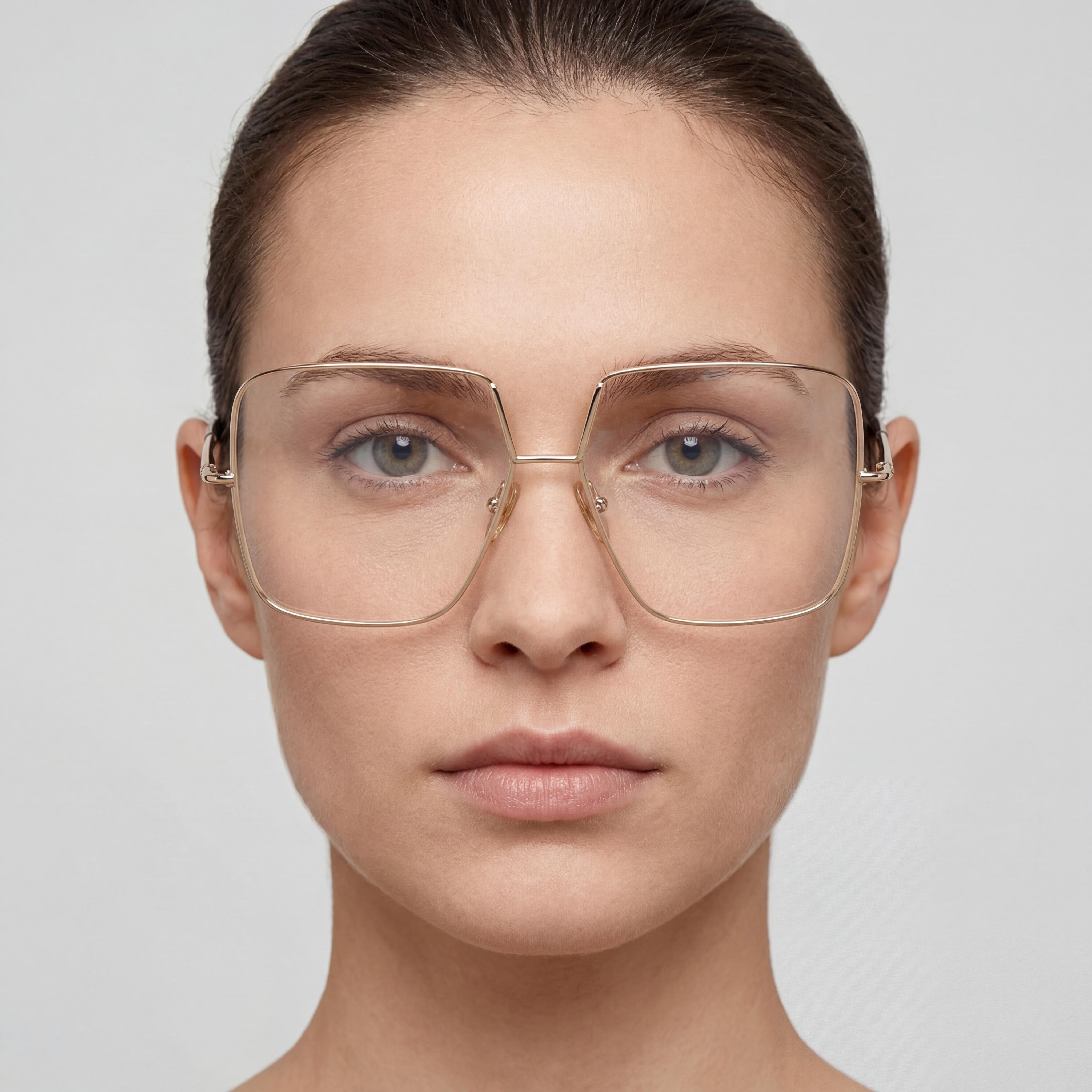 MaxMara MM5120 Women's Shiny Paled Gold Metal Polarized Sunglasses with Multicoloured Lenses, Photo 3