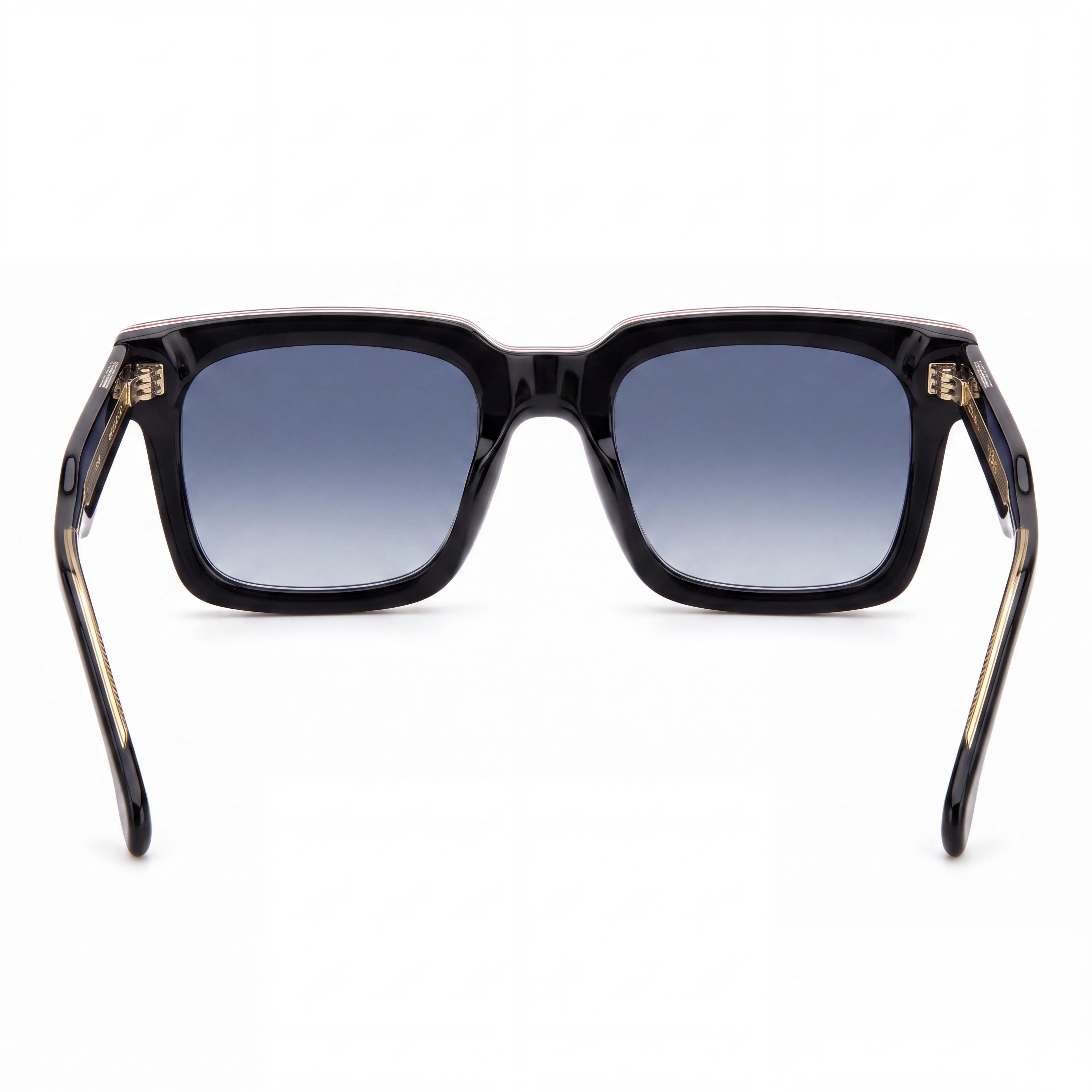 Carrera Men's CARRERA 316/S Acetate Striped Black Sunglasses with Dark Blue Shaded Non-Polarized UV Lenses 52mm, Photo 3