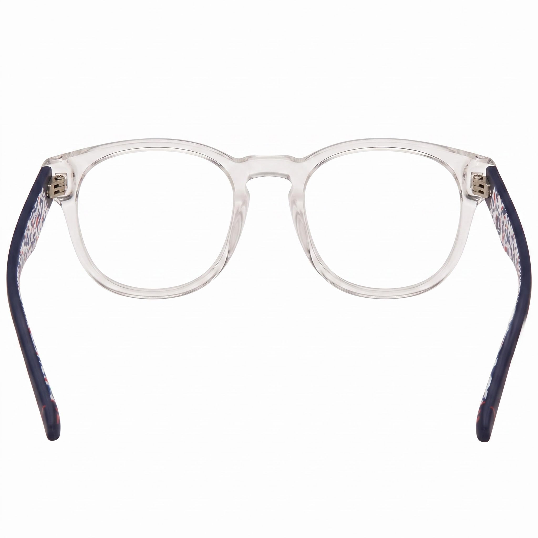 Fila Classic Women's Full Rim Square Optical Eyeglasses featuring Crystal Acetate Frame, 50mm, Photo 3