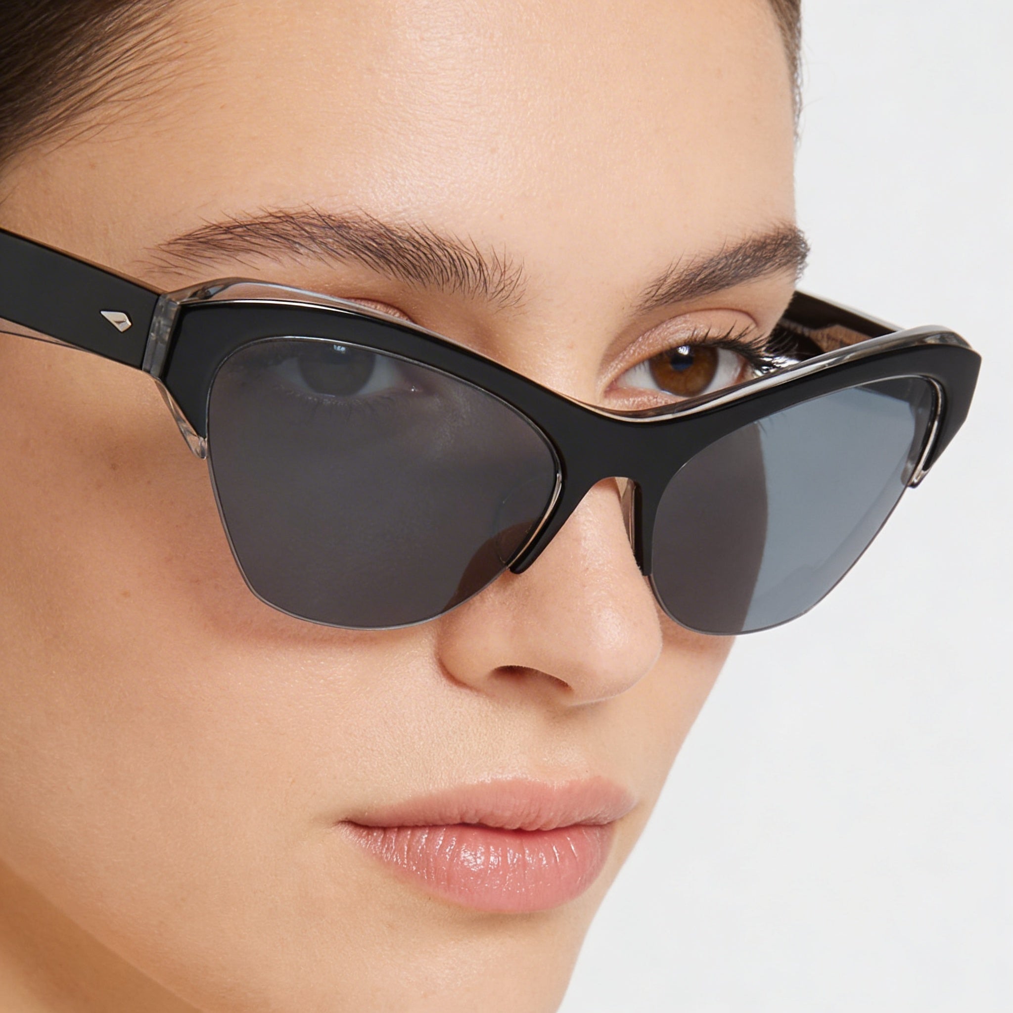 rag & bone Modern Heritage Women's Black Grey Plastic Frame Sunglasses 61mm, Photo 5