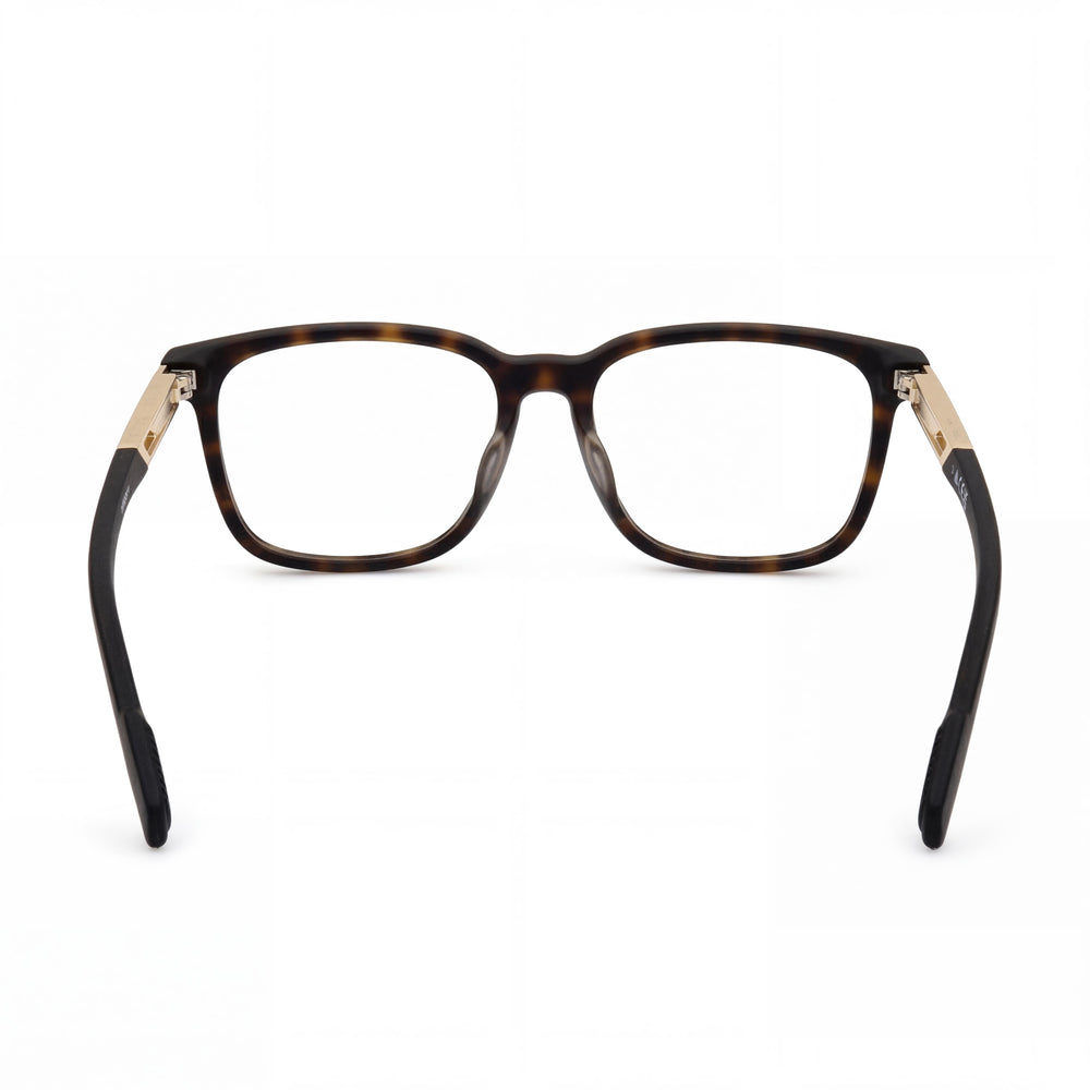 Adidas Casual Unisex Dark Havana Acetate Frame Eyeglasses with Non Polarized Transparent Lenses 53-15-145