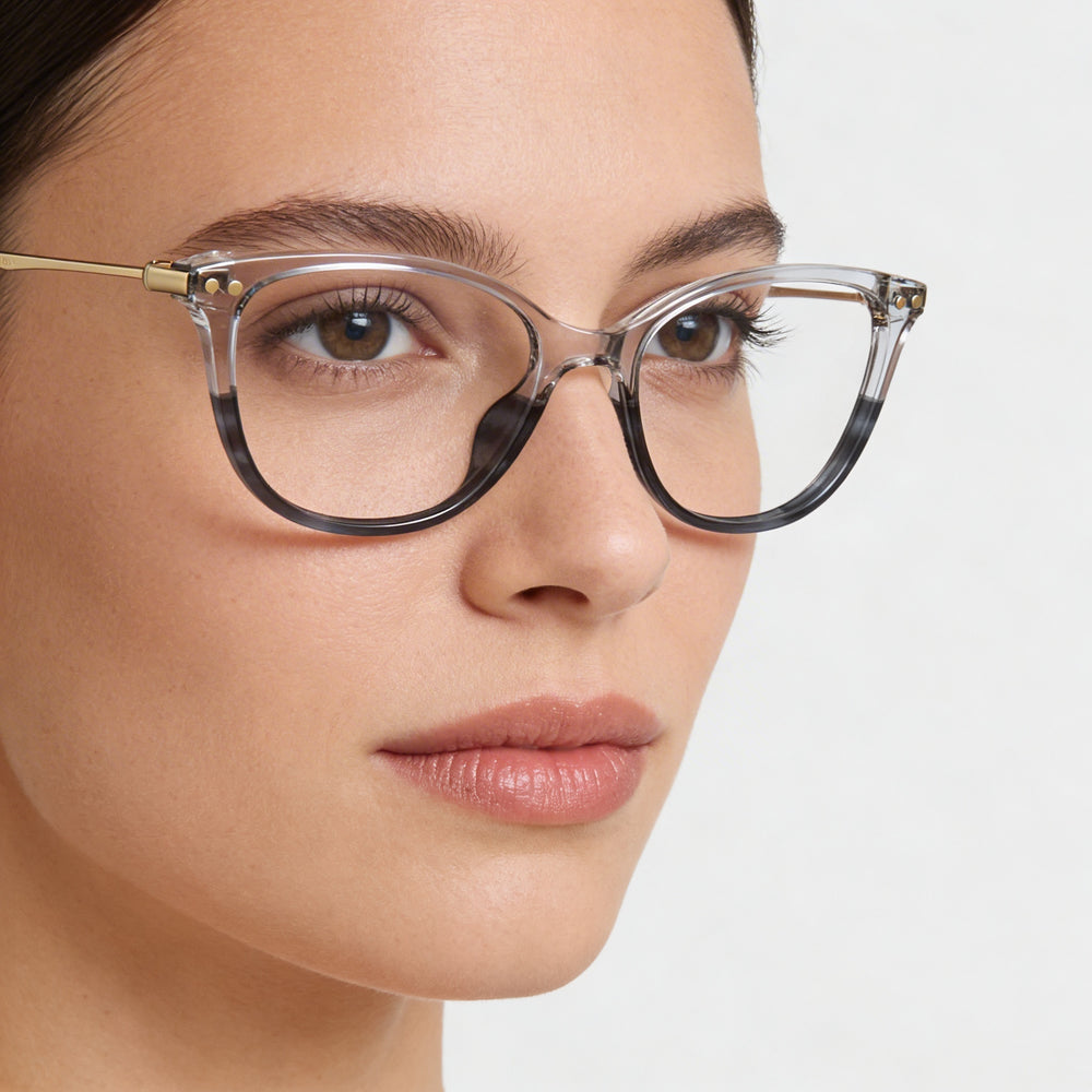 Gafas Levi's NON para mujer con montura de polimetilmetacrilato y lentes de plástico de 51 mm, color Blue Horn