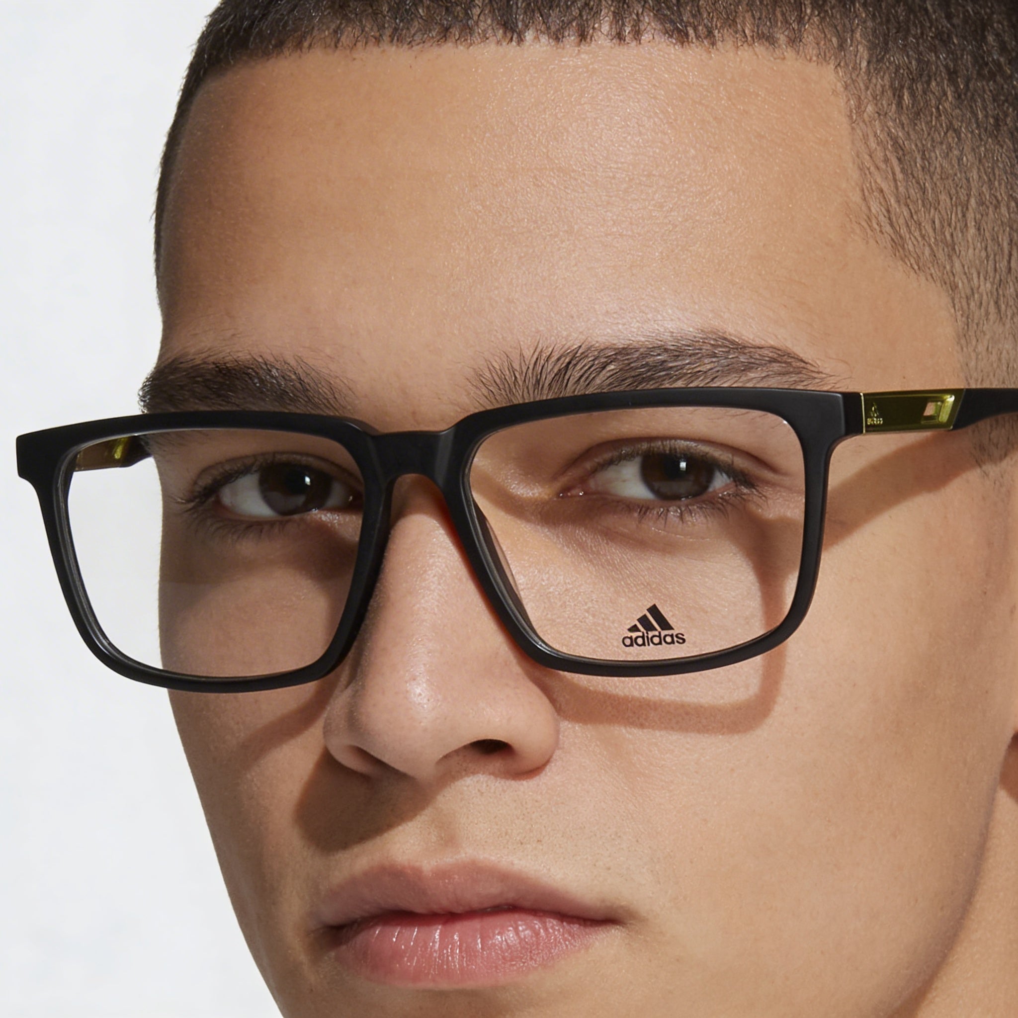 Adidas geometric Matte Black Pantographed Plastic Unisex Eyeglasses 53mm, Photo 5