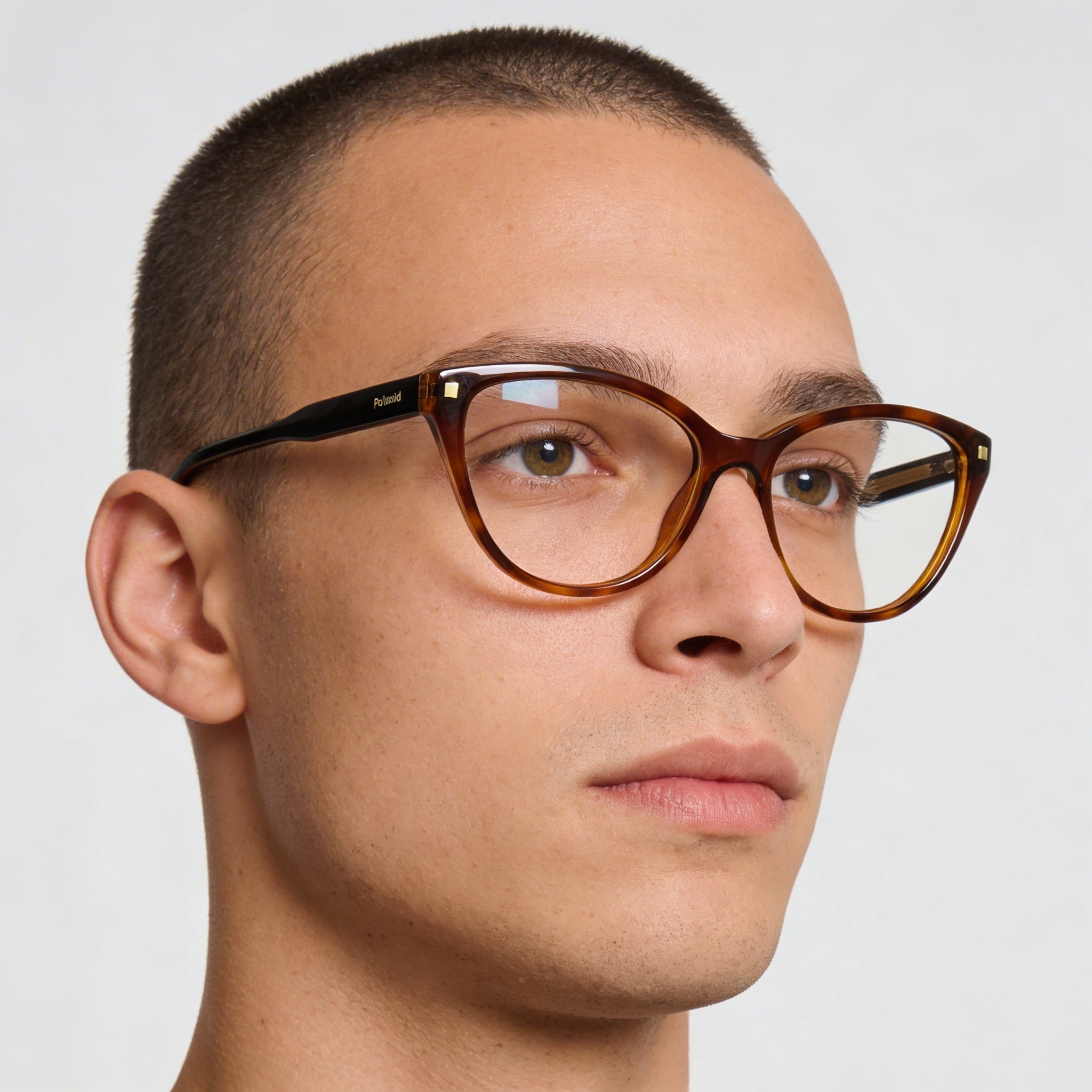 Polaroid Casual Men's Multicolored Resin Frame Eyeglasses with Non Lenses and 145mm Temple Length, Photo 5