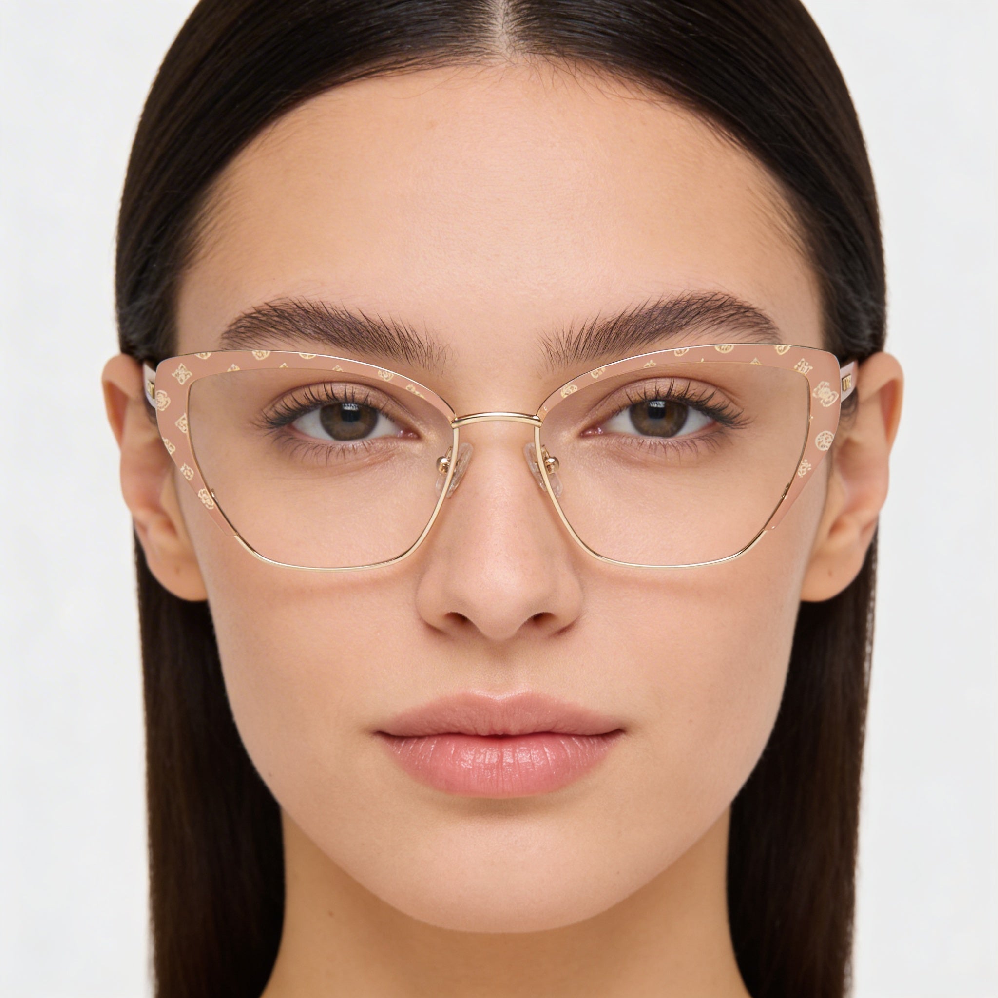 Guess GU50122 Women's Metal Eyewear, Matte Beige Frame, Multicoloured Lens, 2-16-145, Photo 3