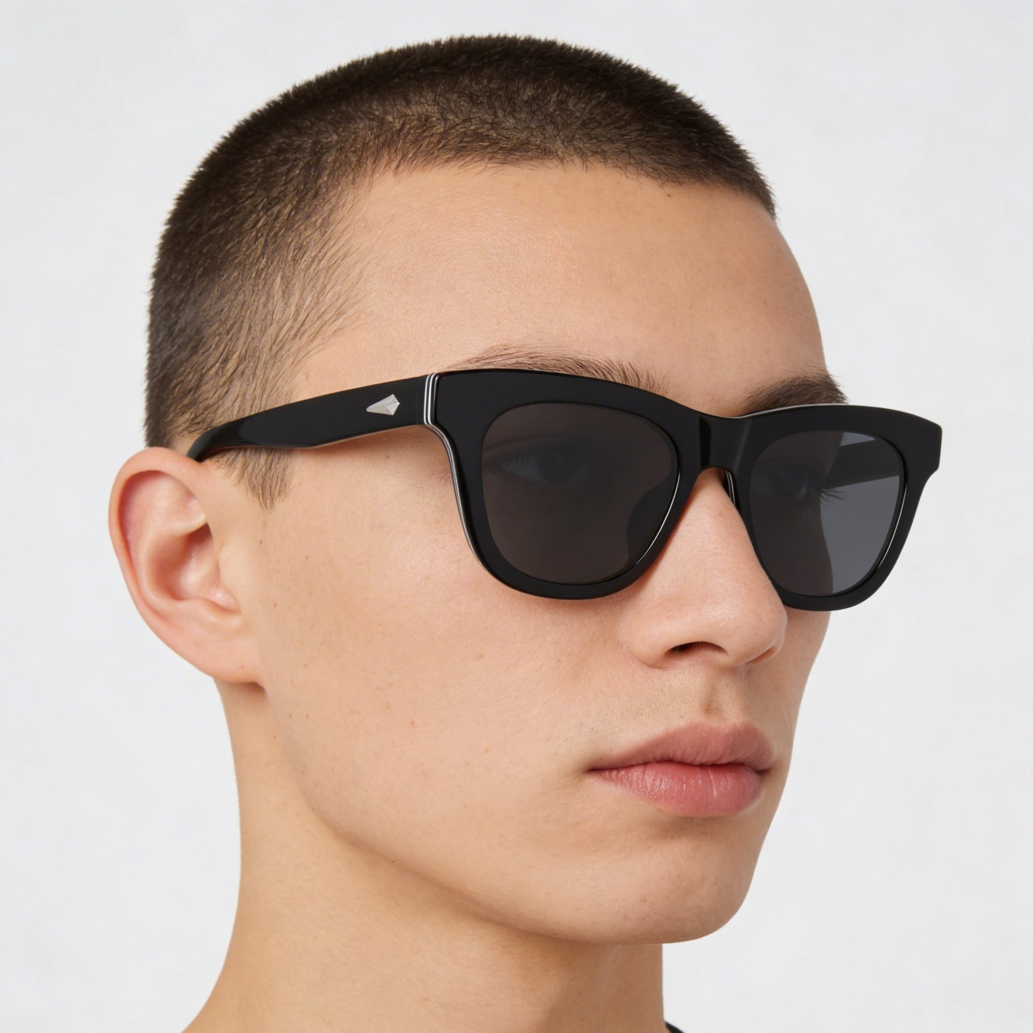 Rag & Bone RNB1086S Casual Unisex Black Ecological oil Grey Lens Sunglasses 52-19-145, Photo 5