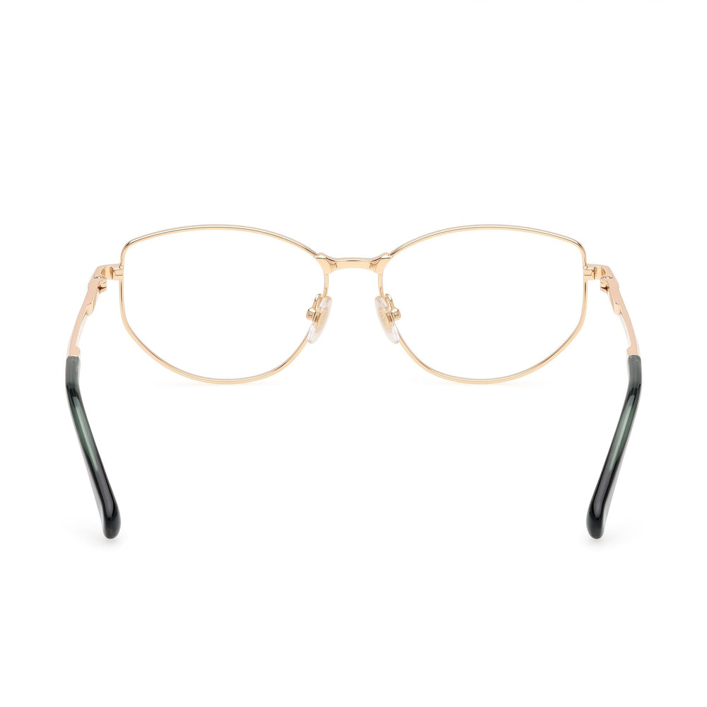 Gafas MaxMara MM5153 para mujer con montura metálica dorada brillante y lentes de policarbonato (ancho de lente de 55 mm)
