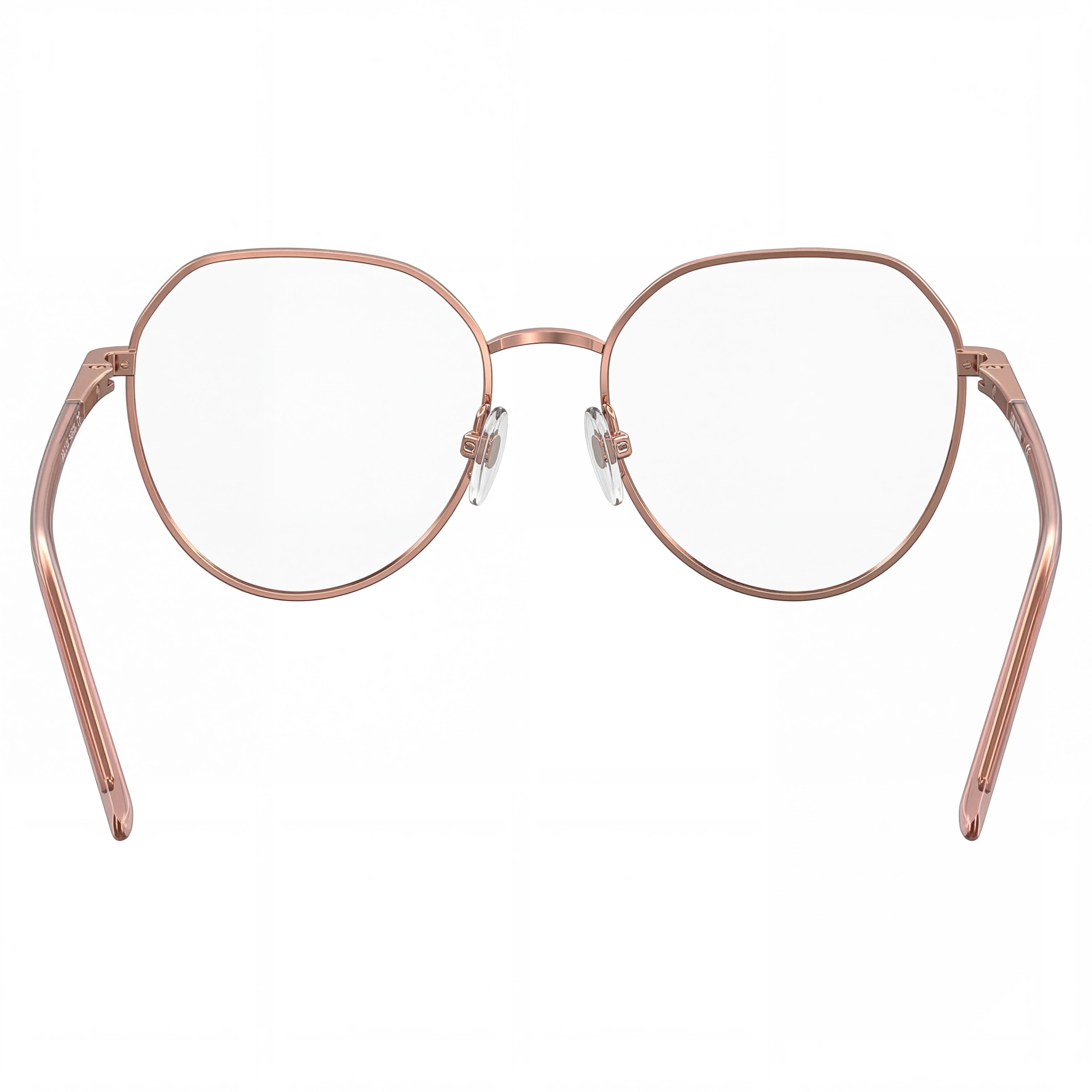 Love Moschino Logo Pill Women's Metal Optical Eyewear Gold Copper Prescription Ready 54-17-140, Photo 3
